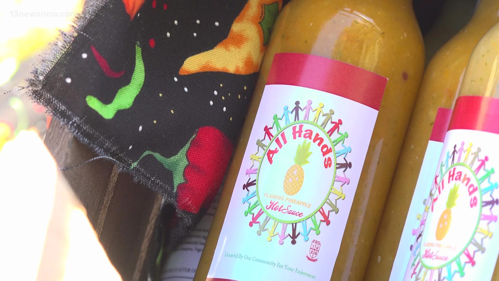 A group of kids in Hampton started their 'All Hands' hot sauce brand to support local non-profit groups.