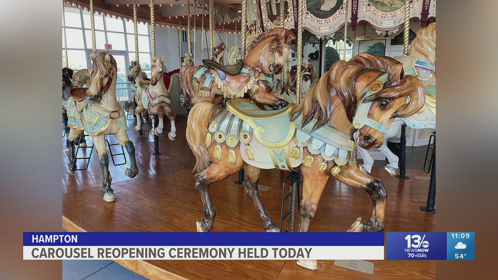 The carousel is open after a closure for repairs.