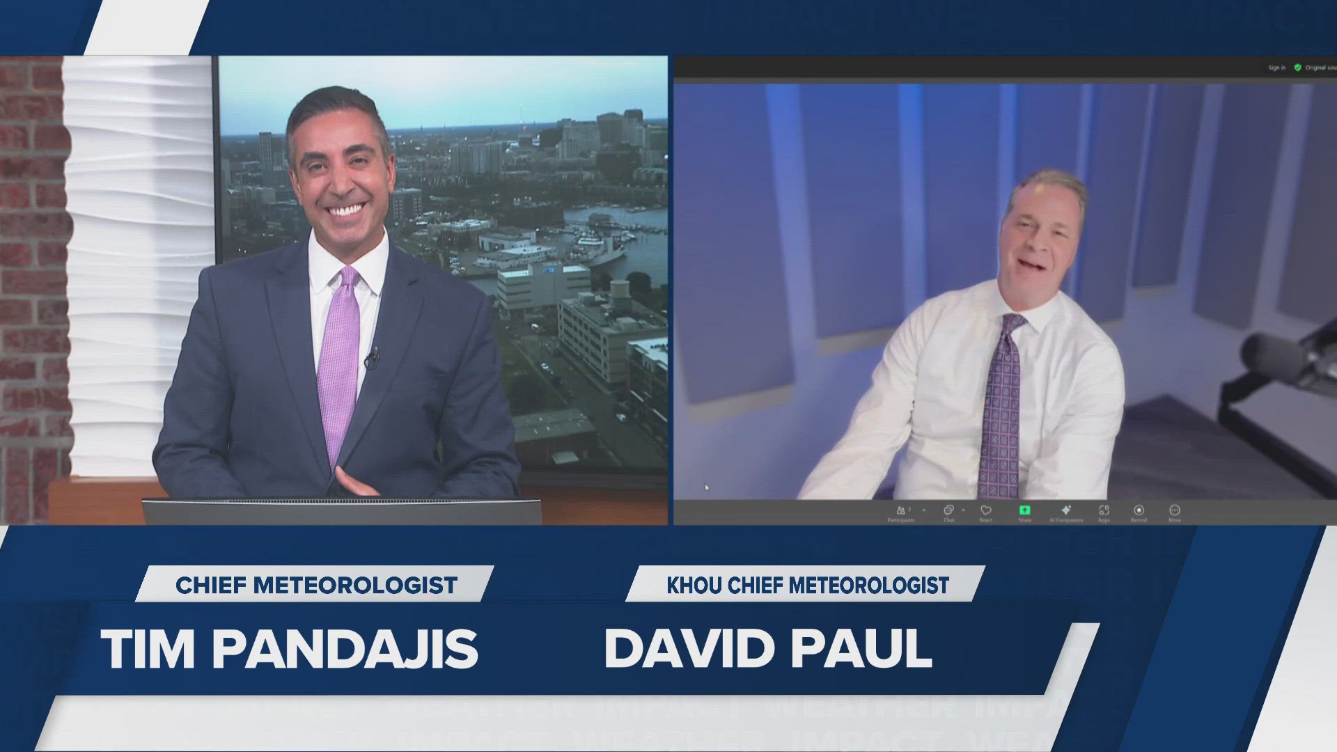 Chief Meteorologist Tim Pandajis spoke with his former Houston colleague about the one-year anniversary of Hurricane Beryl and the devastating floods in Texas.