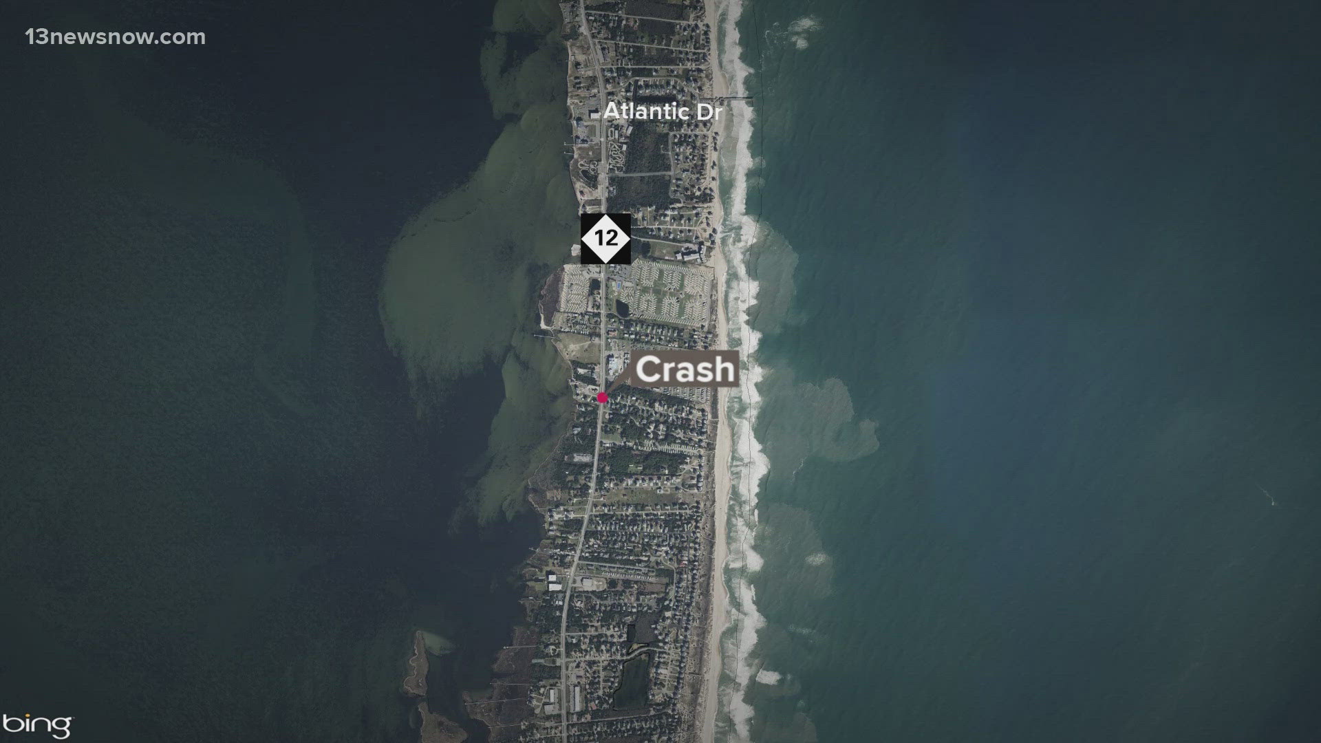 John Casey, 90, of Newport News, died after the car his wife, 84-year-old Joan Casey, was driving collided head-on with another vehicle on NC 12.