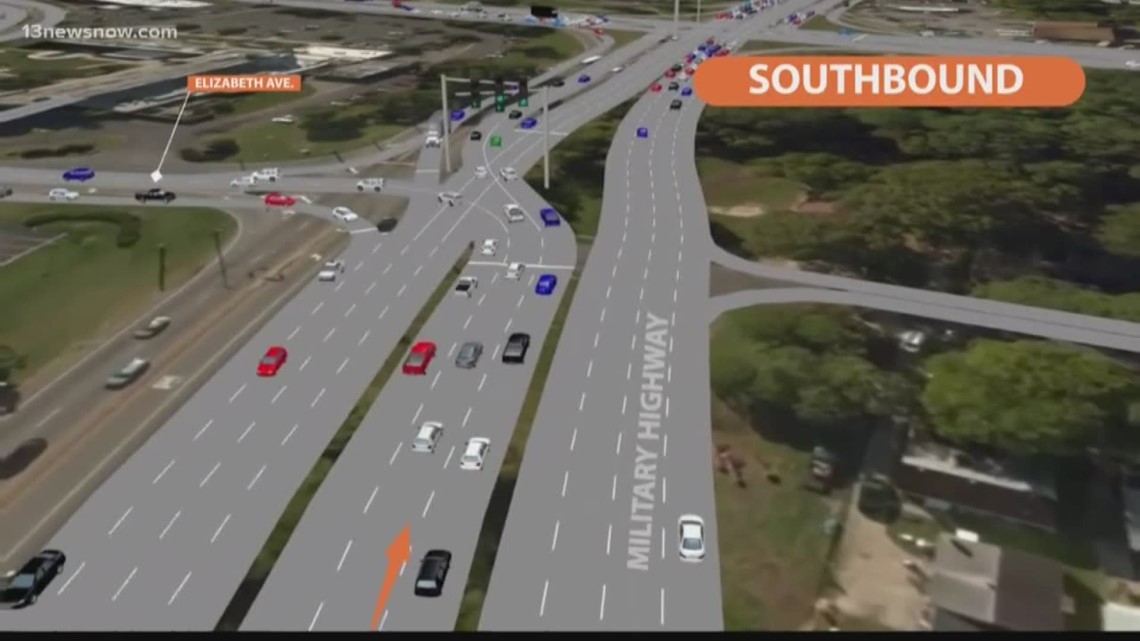 Military Highway continuous flow intersection opens