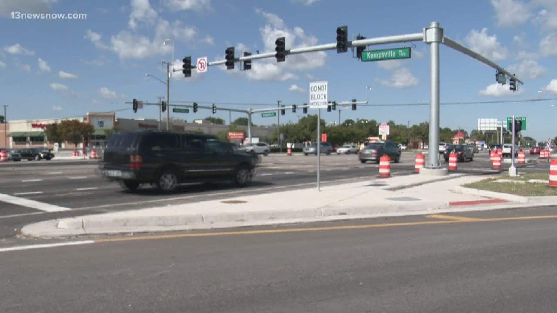 Crews are months into the project to reconfigure the Indian River and Kempsville roads intersection. A new stoplight has drivers confused, some have run the light.