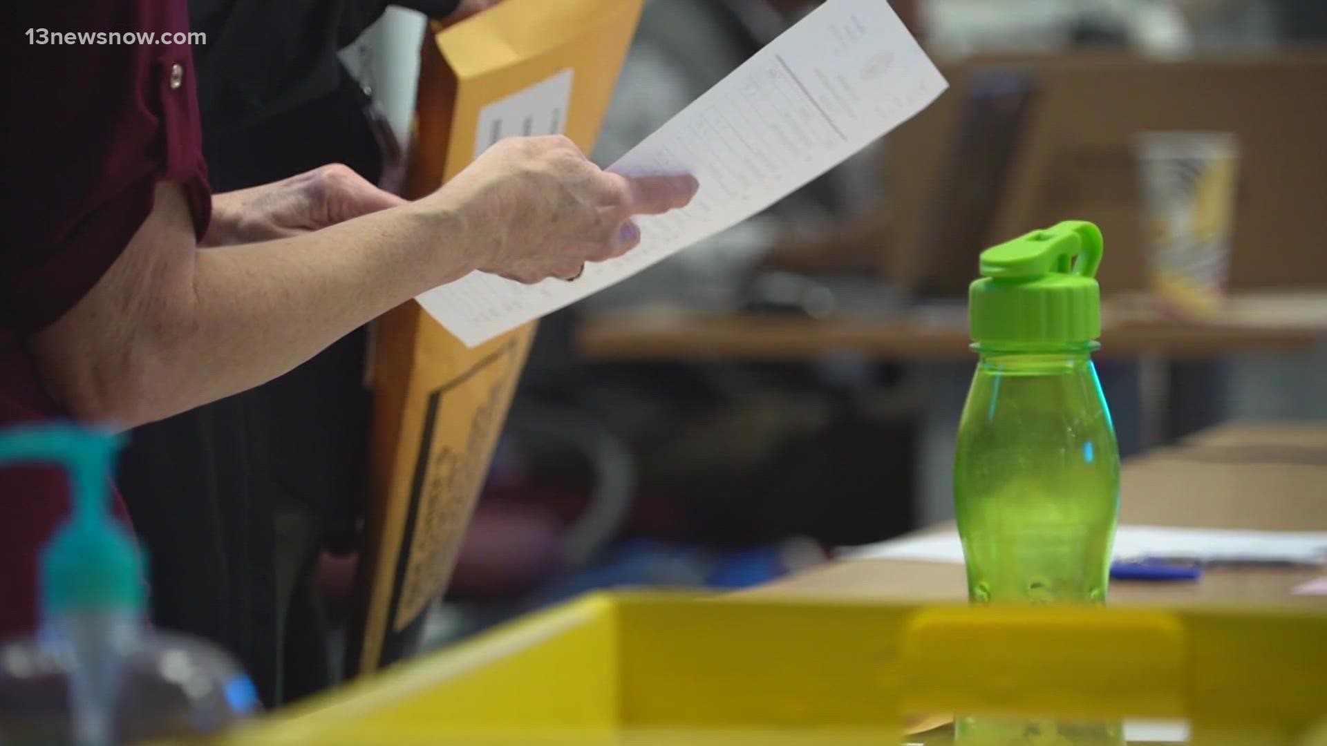 People who registered when they voted were given provisional ballots.