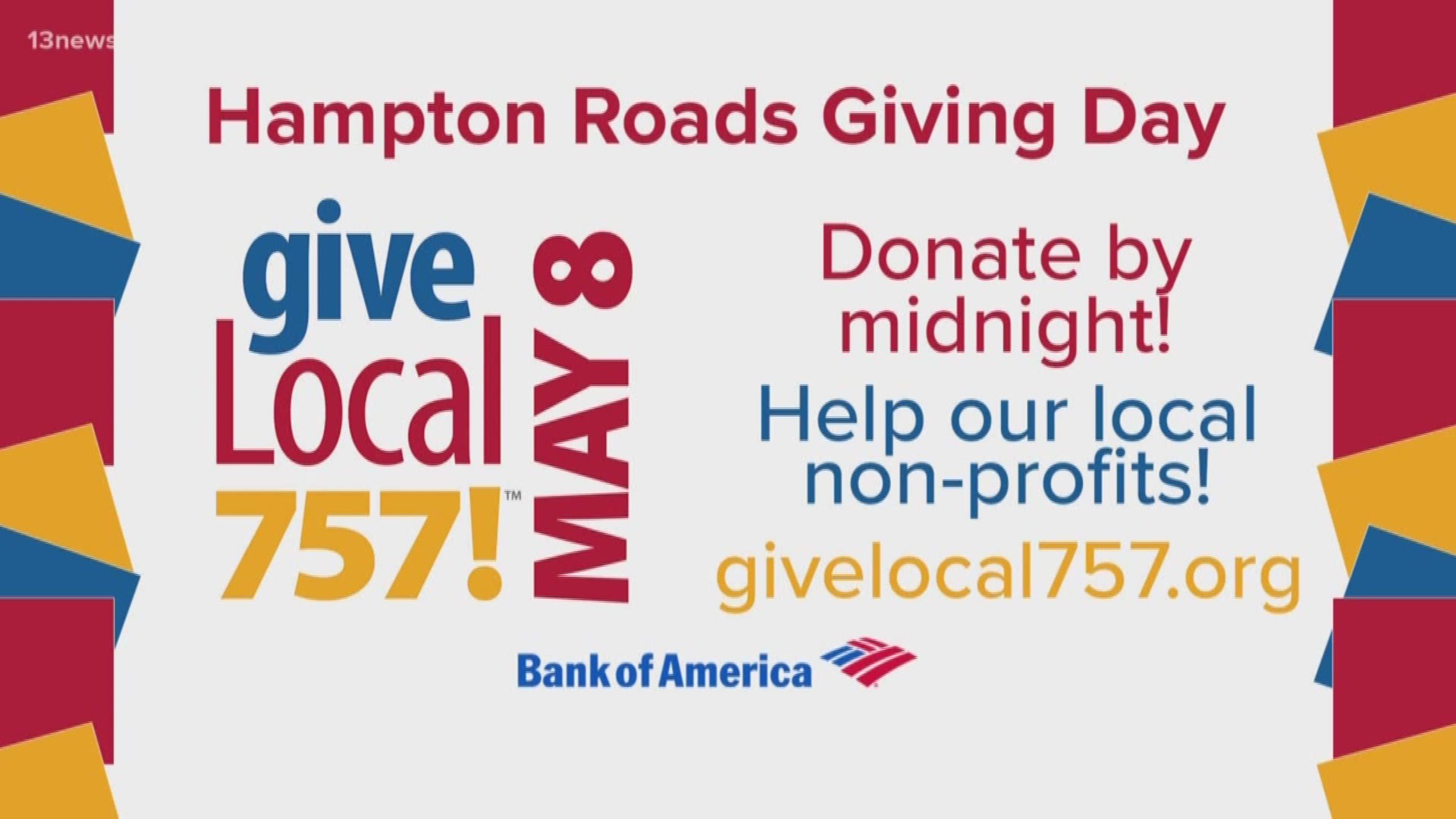 Hampton Roads will hold its 5th annual Giving Day!