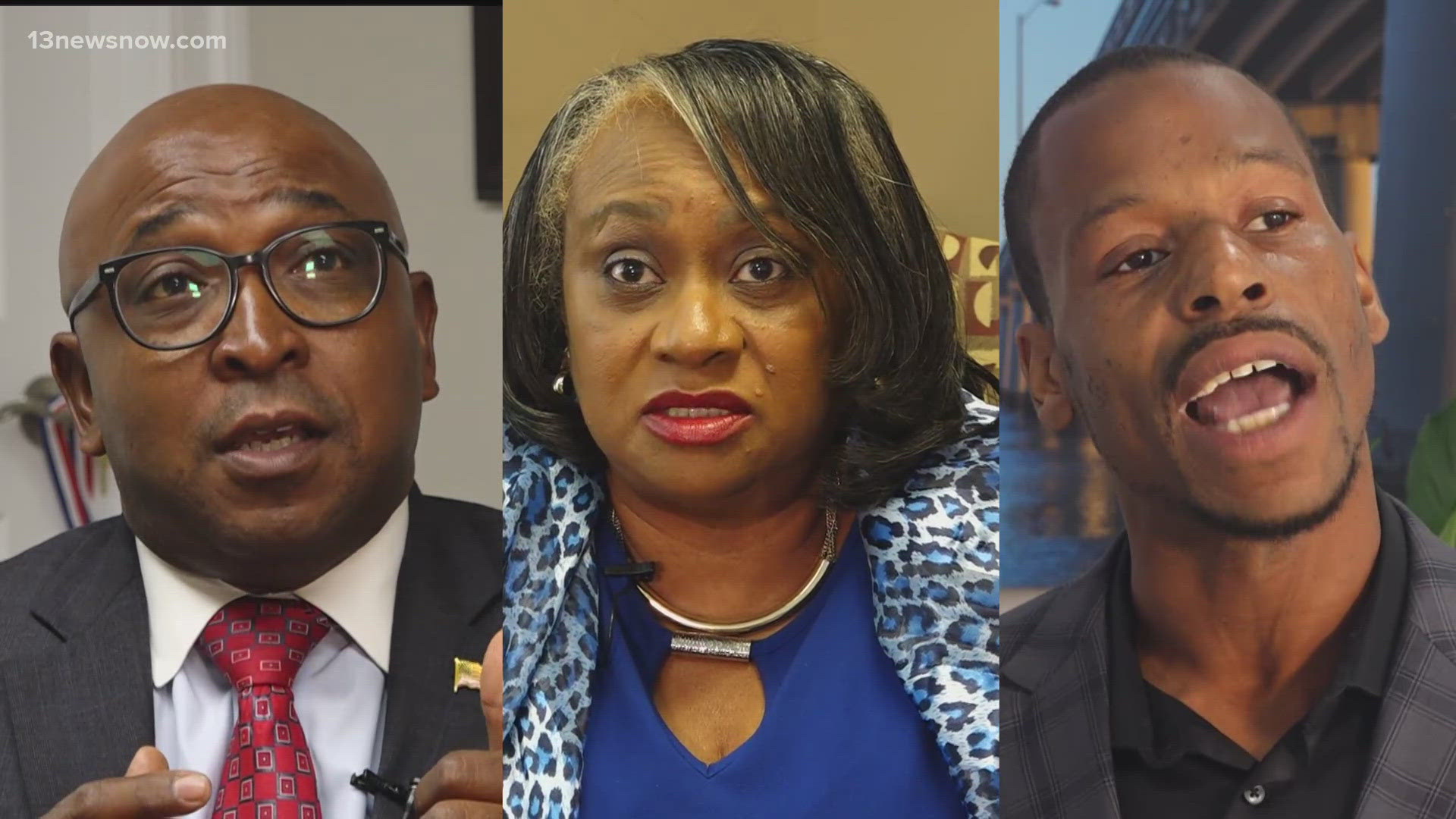 Incumbent Shannon Glover, Councilwoman Lisa Lucas Burke and Harold Carothers are on the ballot for Portsmouth mayor. Early voting is open in Virginia until Nov. 2.