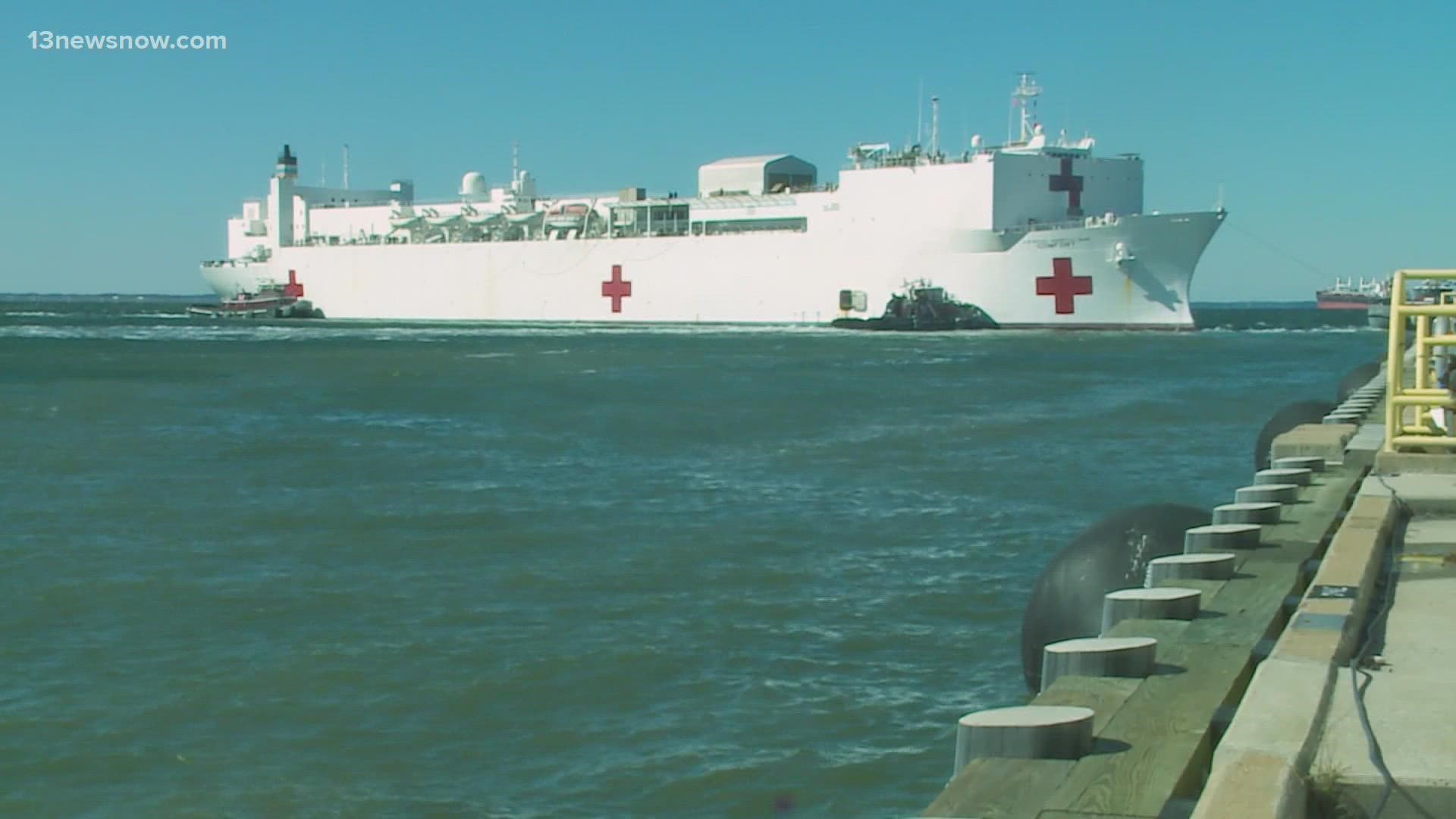 The hospital ship will visit five countries in Central and South America and the Caribbean Sea.