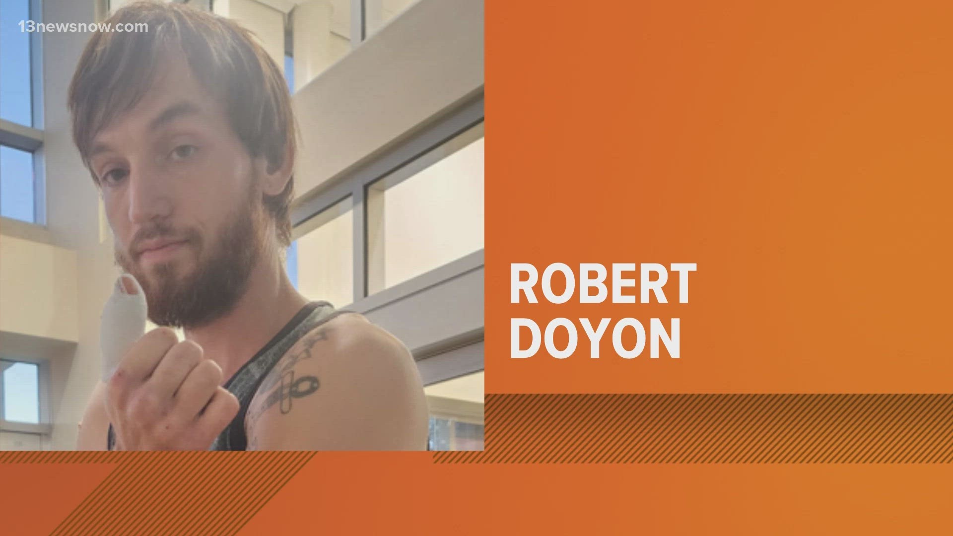 Chesapeake Police say that Robert Doyon was last seen walking near Transylvania Avenue and Ohio Street at about 9:15 p.m. Wednesday.