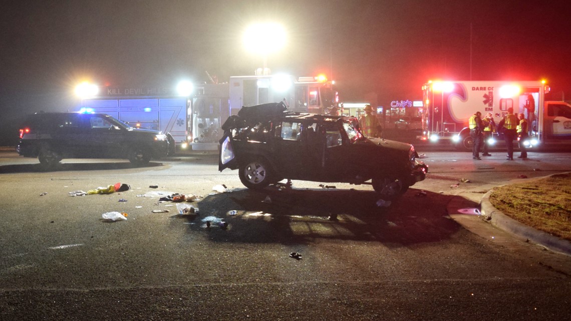 Jeep flips six times in Kill Devil Hills crash; 16yearold girl