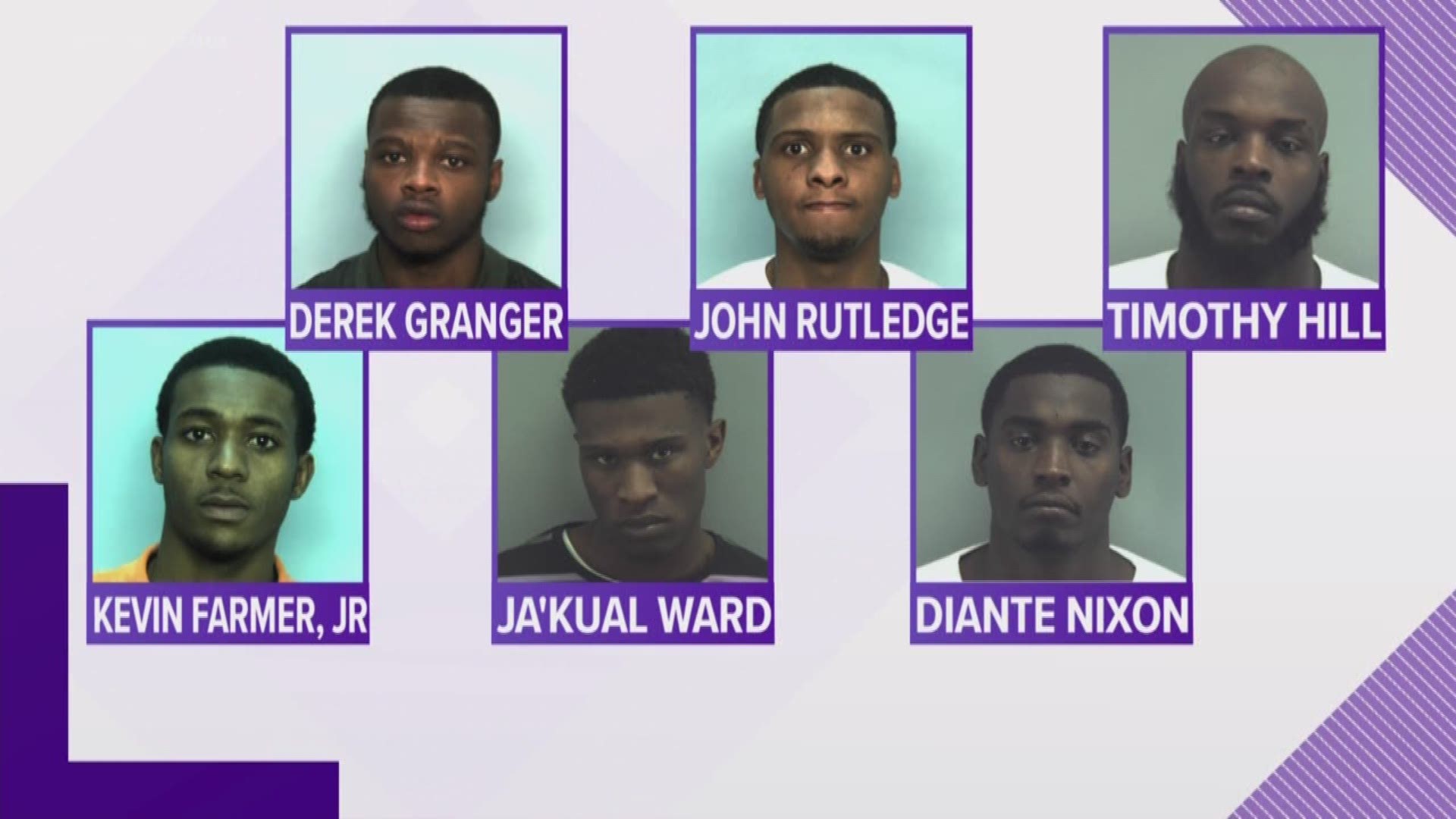 Six people are facing charges after robbing several cell phone stores in the area.