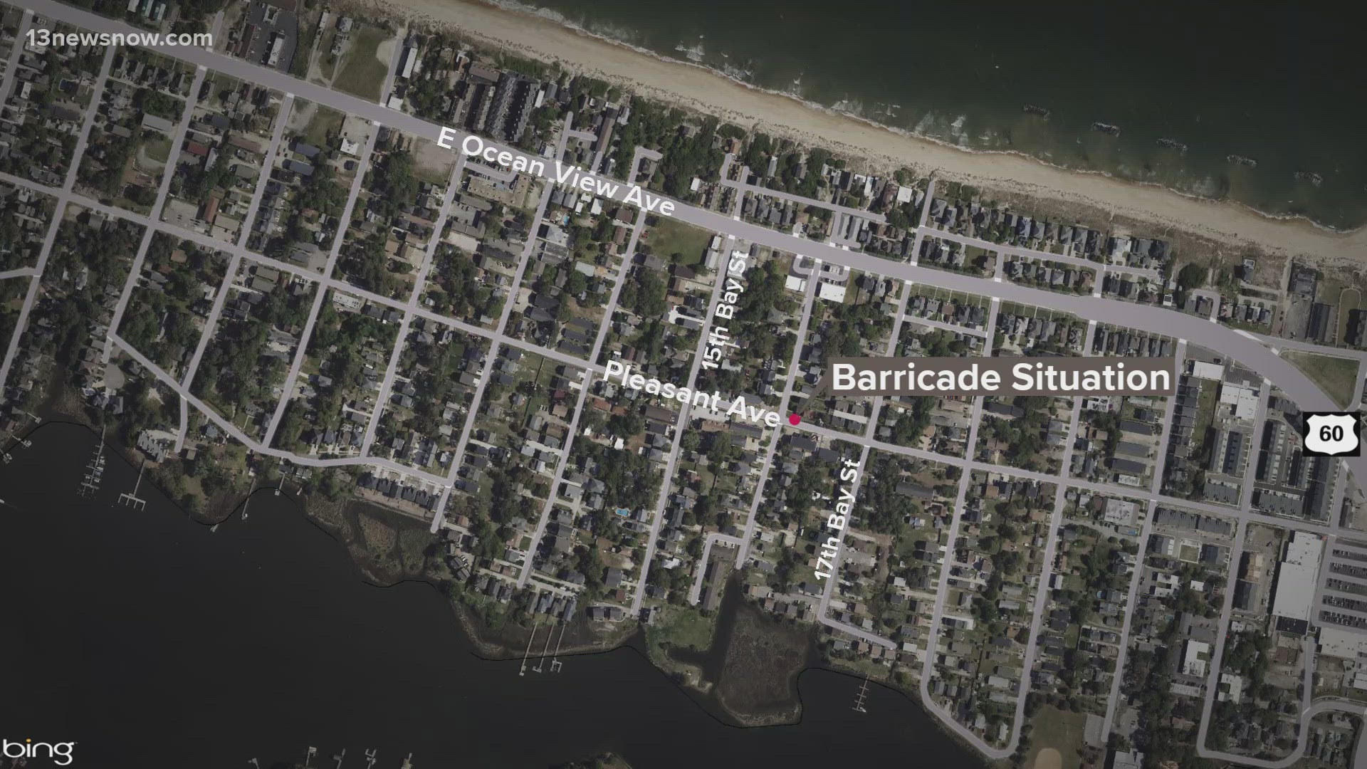 Norfolk police take a man into custody after a barricade situation in East Ocean View. They say the man was experiencing a mental health crisis at the time.