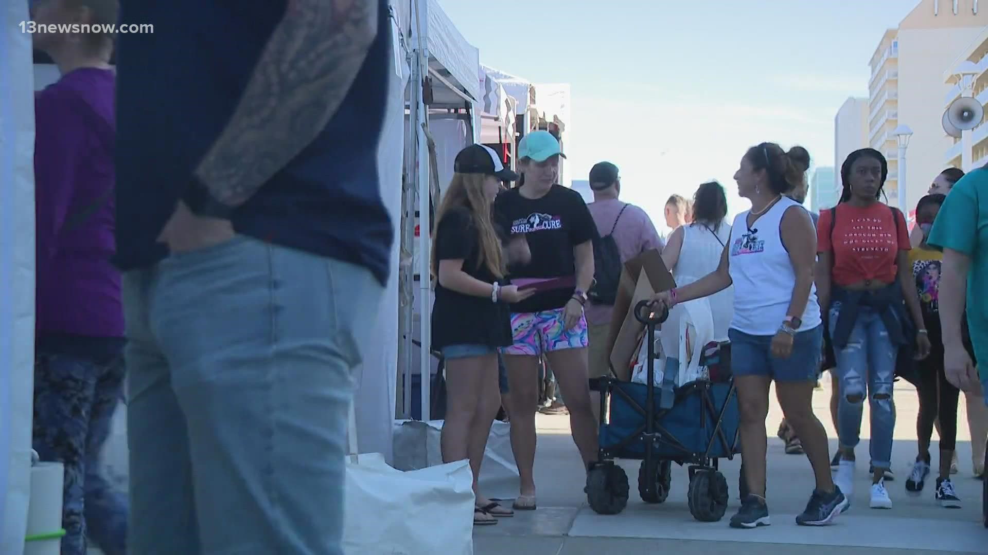 Virginia Beach Neptune Festival gives boost to local business owners and local nonprofit organization.