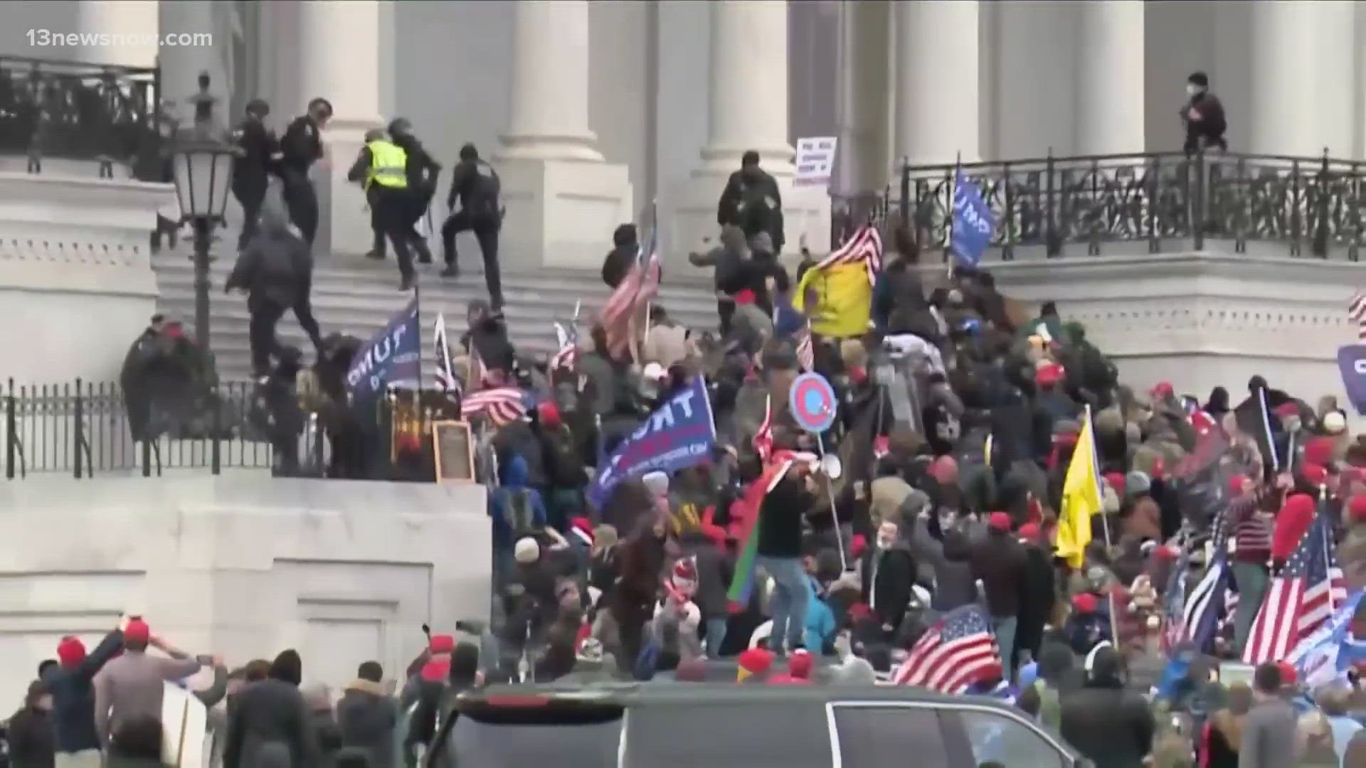 He told the FBI that he was stationed on the USS Harry S. Truman when he drove alone from Norfolk to D.C. to attend the “Stop the Steal" rally on Jan. 6.