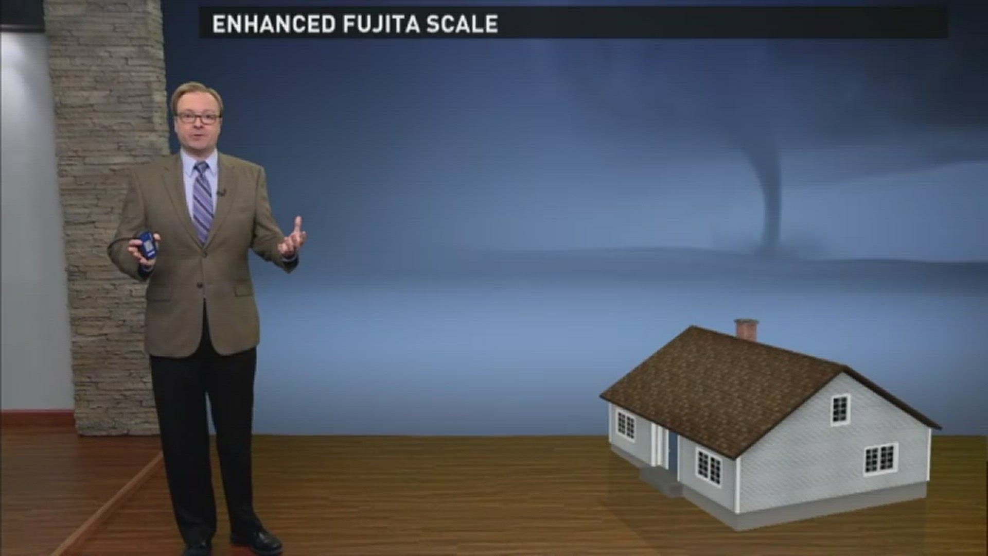 13News Now Meteorologist Evan Stewart explains the "EF" scale used to calculate tornado strength.