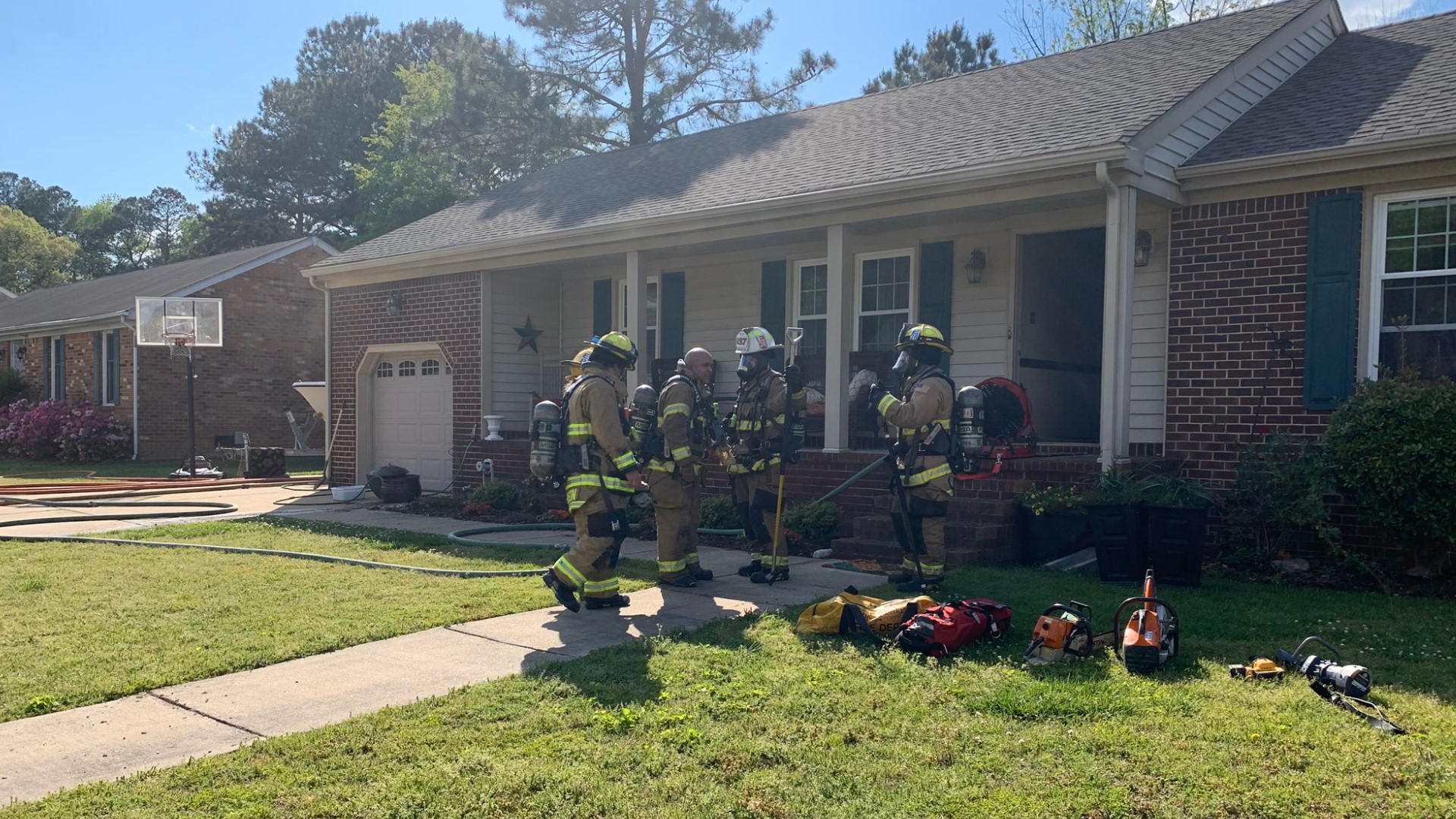 Three people displaced after heavy house fire in Chesapeake | 13newsnow.com