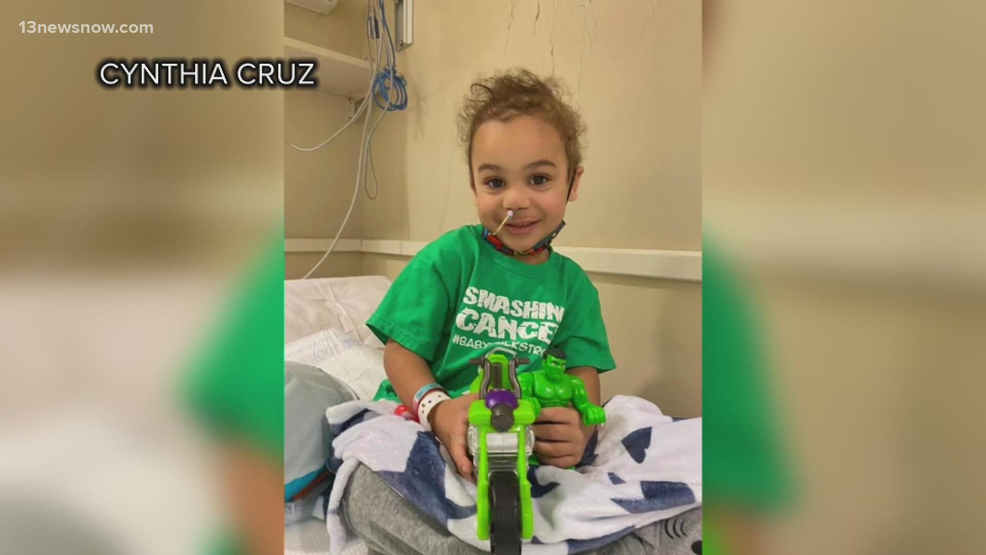 5-year-old Michael Cruz beat cancer and now his family is asking for 100 people to donate blood and become "Hulk's Heroes."
