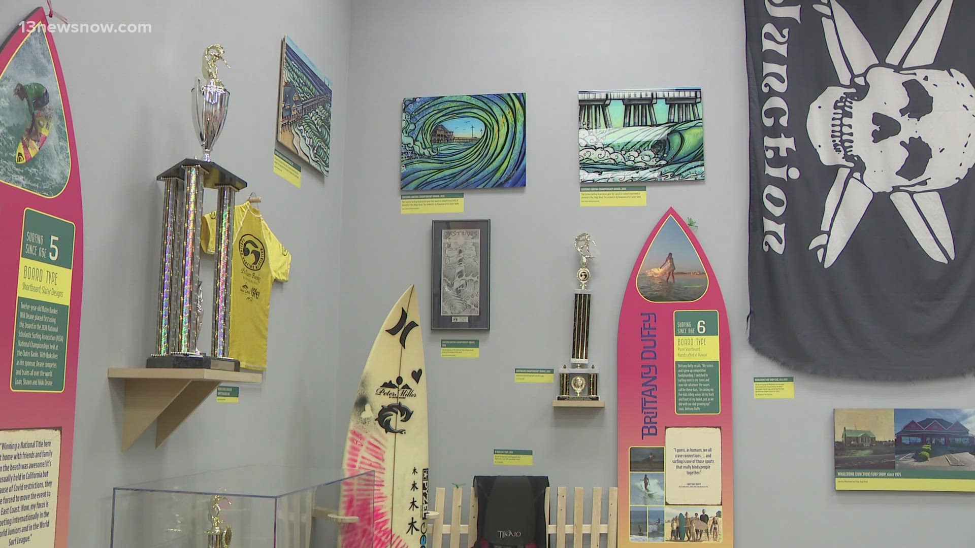 The 'Where the Waves Break: Surfing in Northeastern North Carolina' exhibit at the Museum of Albemarle opens to the public on Saturday, July 13.