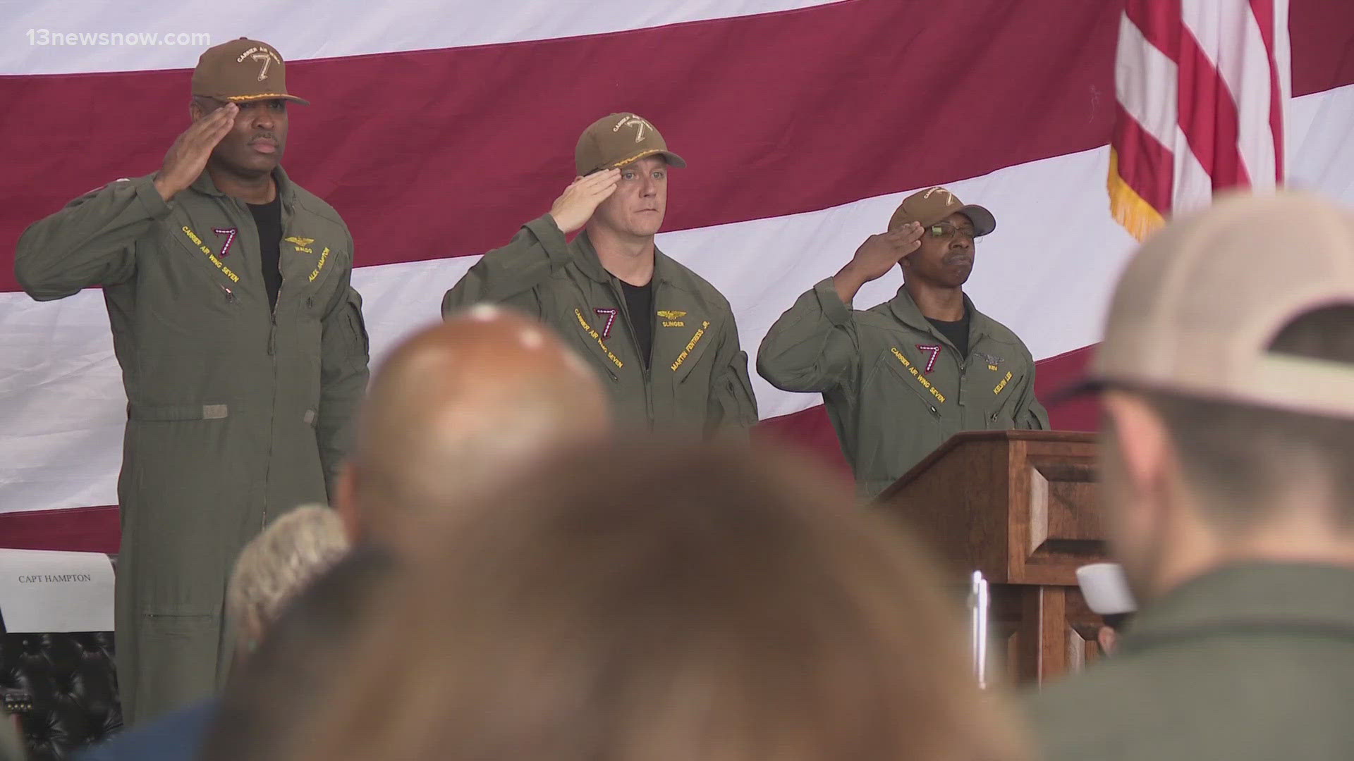 The change of command ceremony was held Wednesday morning.