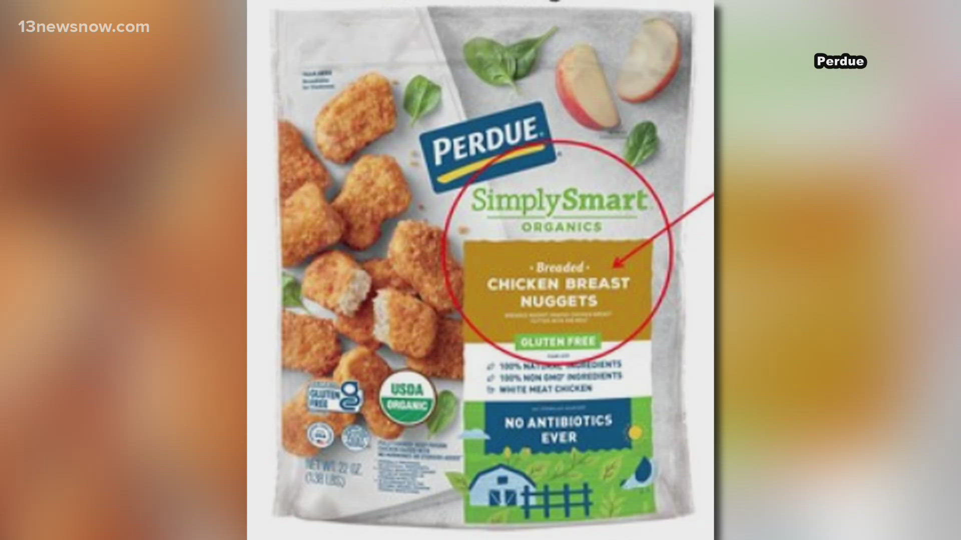 Perdue foods is recalling more than 167,000 pounds of frozen chicken nuggets and tenders after customers reported they found metal wire inside the food.