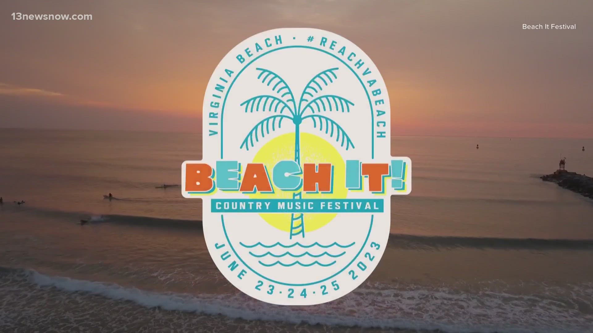 Crews are getting the Oceanfront ready for the first "Beach It! Country Music Festival".