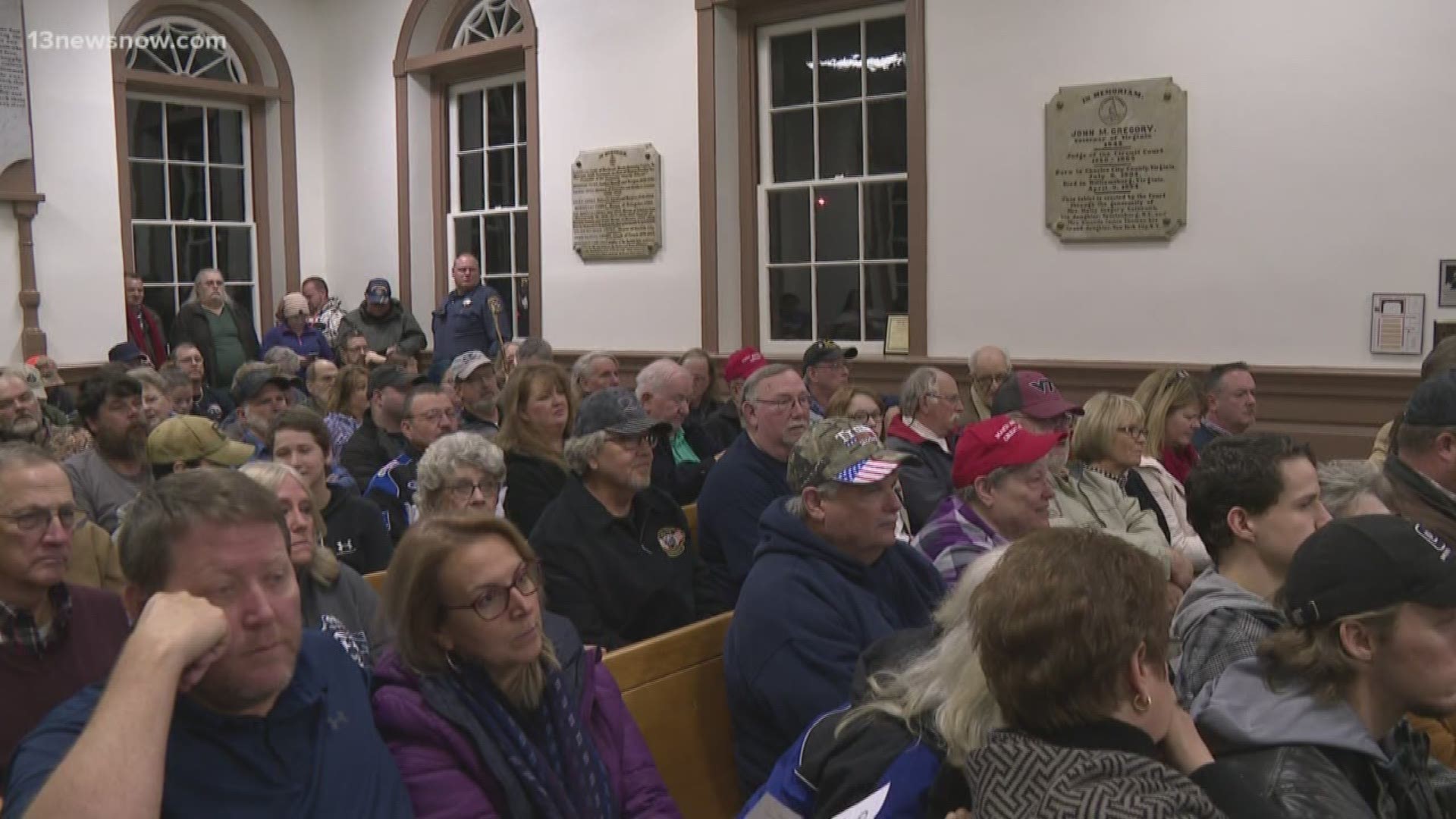 Every member of the Gloucester County Board voted in favor of the county becoming a Second Amendment Sanctuary. About 40 people spoke at the meeting.