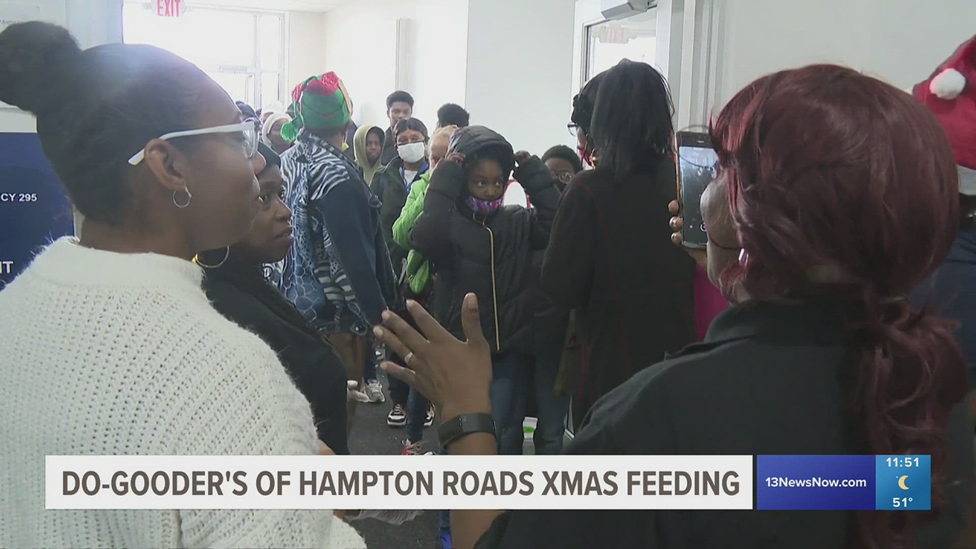 Hundreds of people got a holiday boost in Hampton at the Do Gooders of Hampton Roads Christmas feeding.