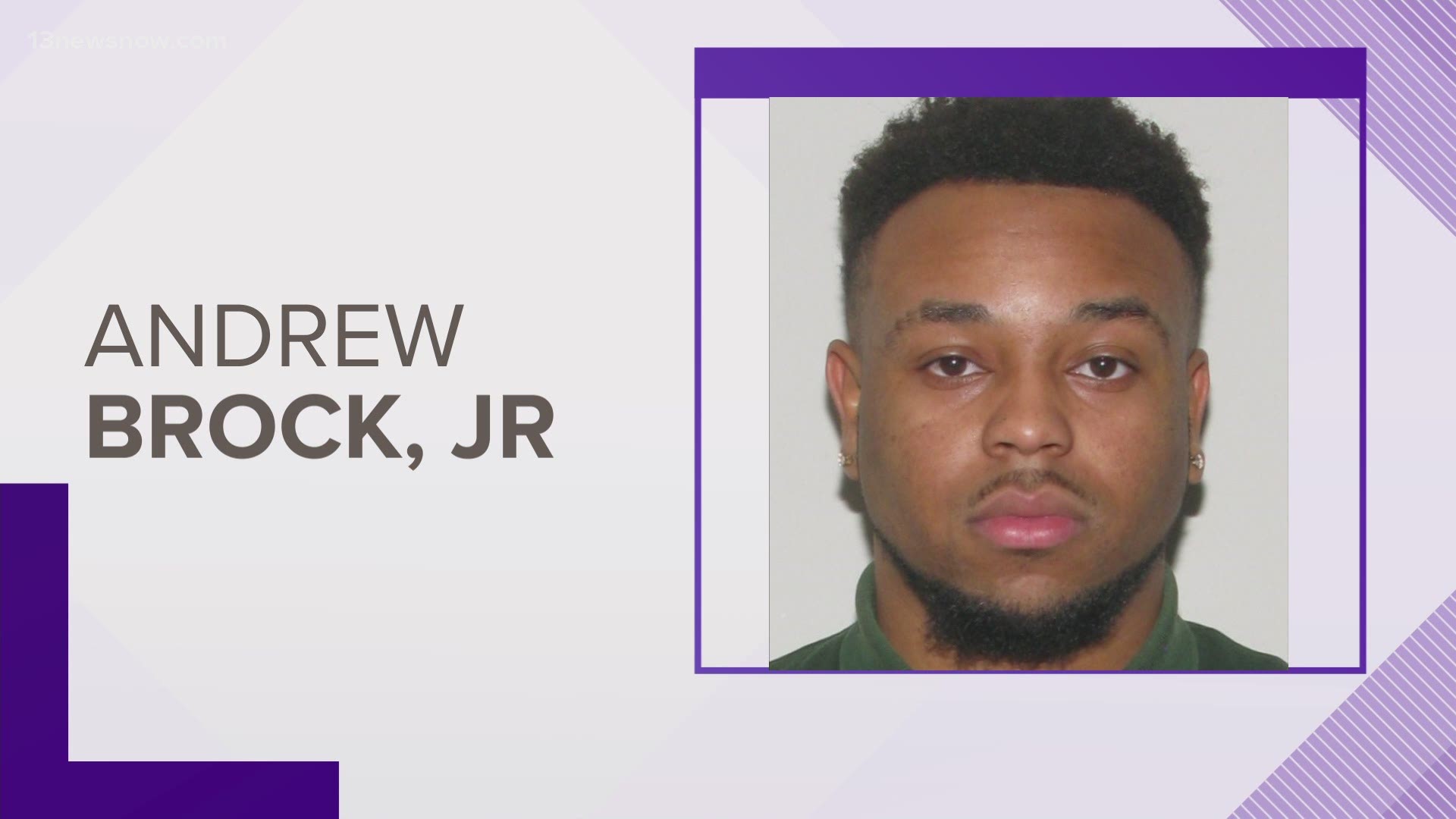 Andrew Brock Jr. was hurt during an exchange of gunfire with police. Brock was wanted after he broke into his ex-girlfriend's apartment in Smithfield and shot a man.