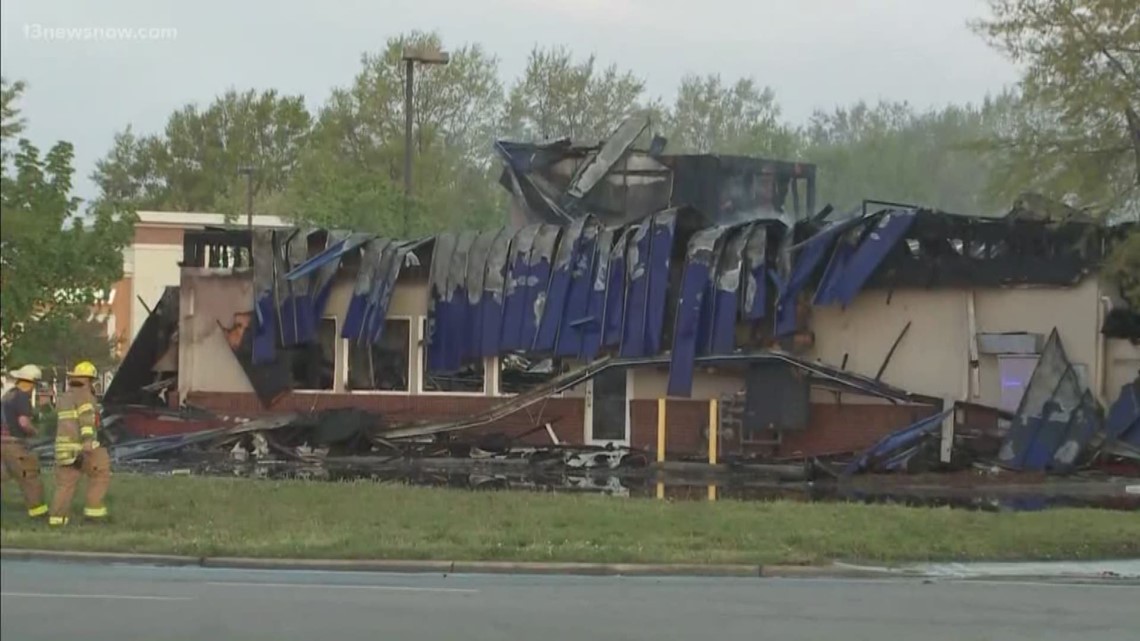 Early morning fire destroys Chesapeake IHOP  13newsnow.com