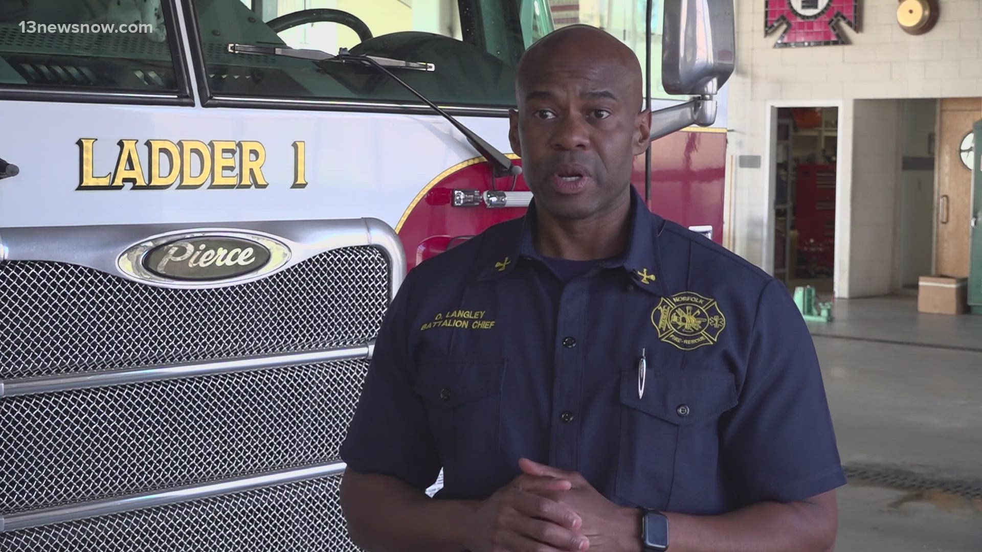 Damon Langley is the first African American fire marshal in the department's 150 year history.