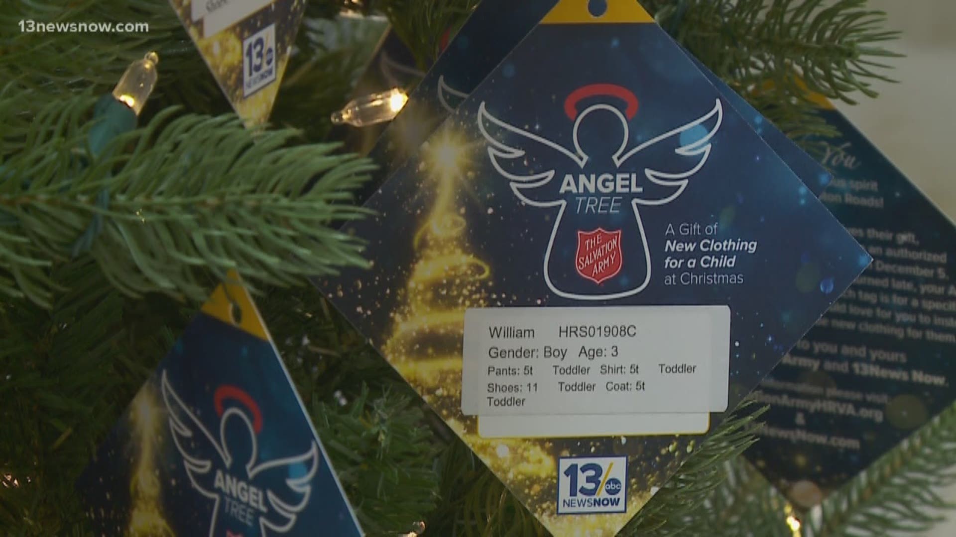 There's still tags for 500 children left unfulfilled in the Salvation Army's Angel Tree program. The deadline is quickly approaching.