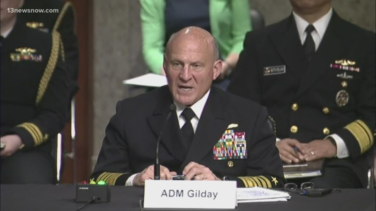 Top admiral says Navy's unprepared to fight two separate wars while supporting budget to cut fleet