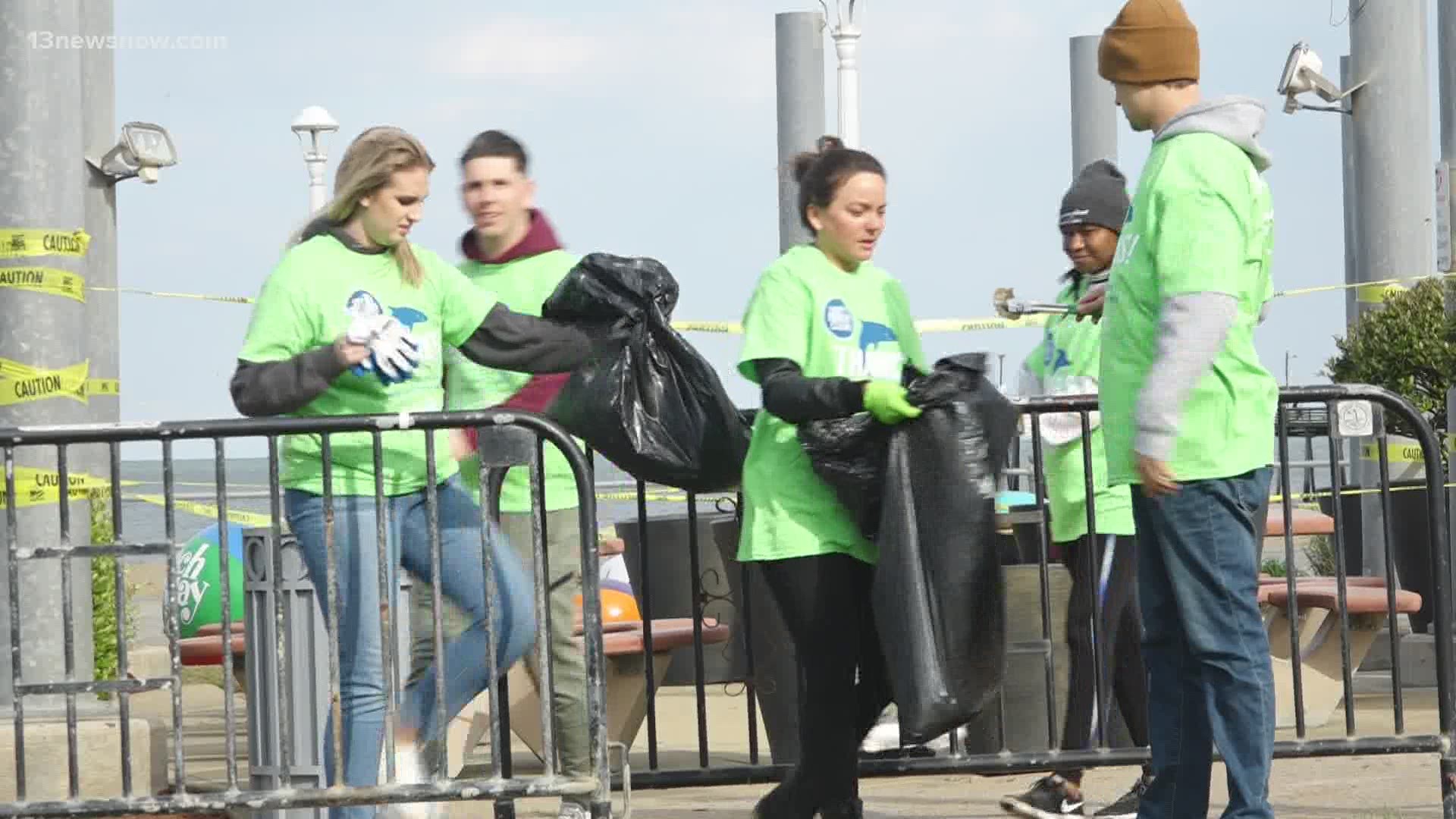 The cleanup is usually held in the fall, but organizers say they wanted to kick start the summer season by having everything beachy clean!