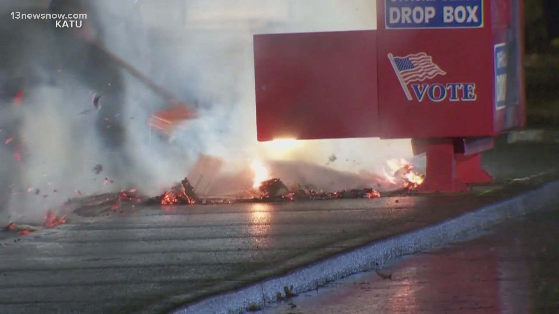 Investigators are releasing new details about the arson attacks on ballot drop boxes in Washington and Oregon. 