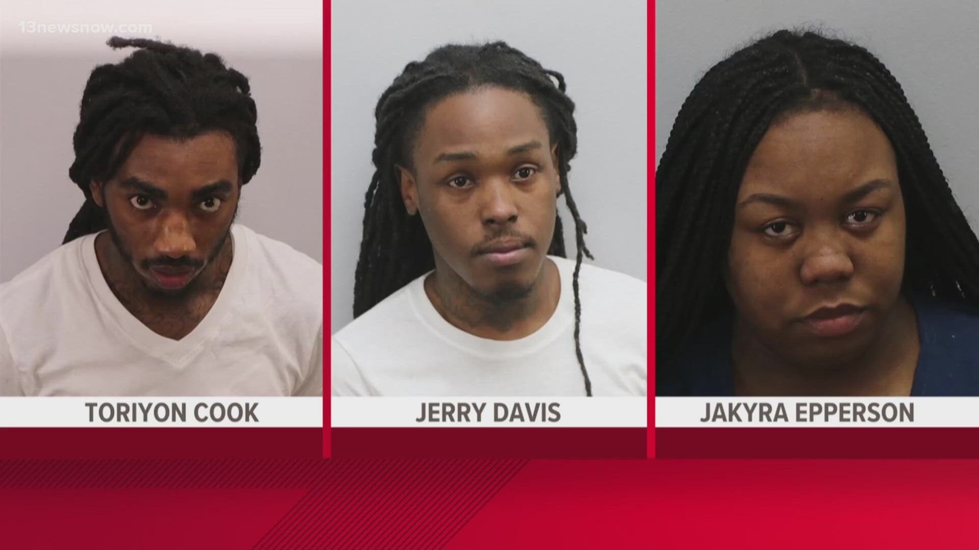 Three people are behind bars, accused in the shooting that seriously injured an 8-year-old in Virginia Beach.