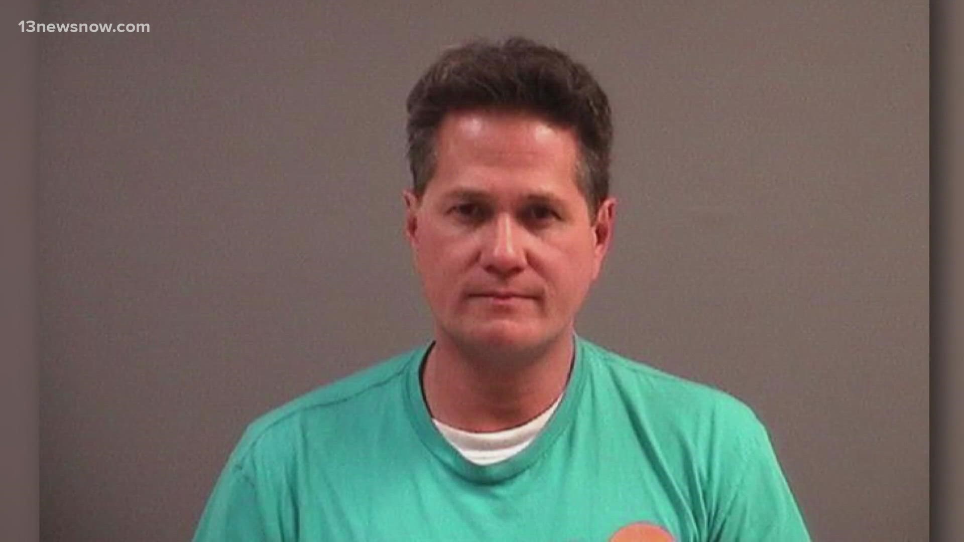 Virginia Beach Rock Church Pastor John Blanchard appeared in court on prostitution charges from his October arrest.