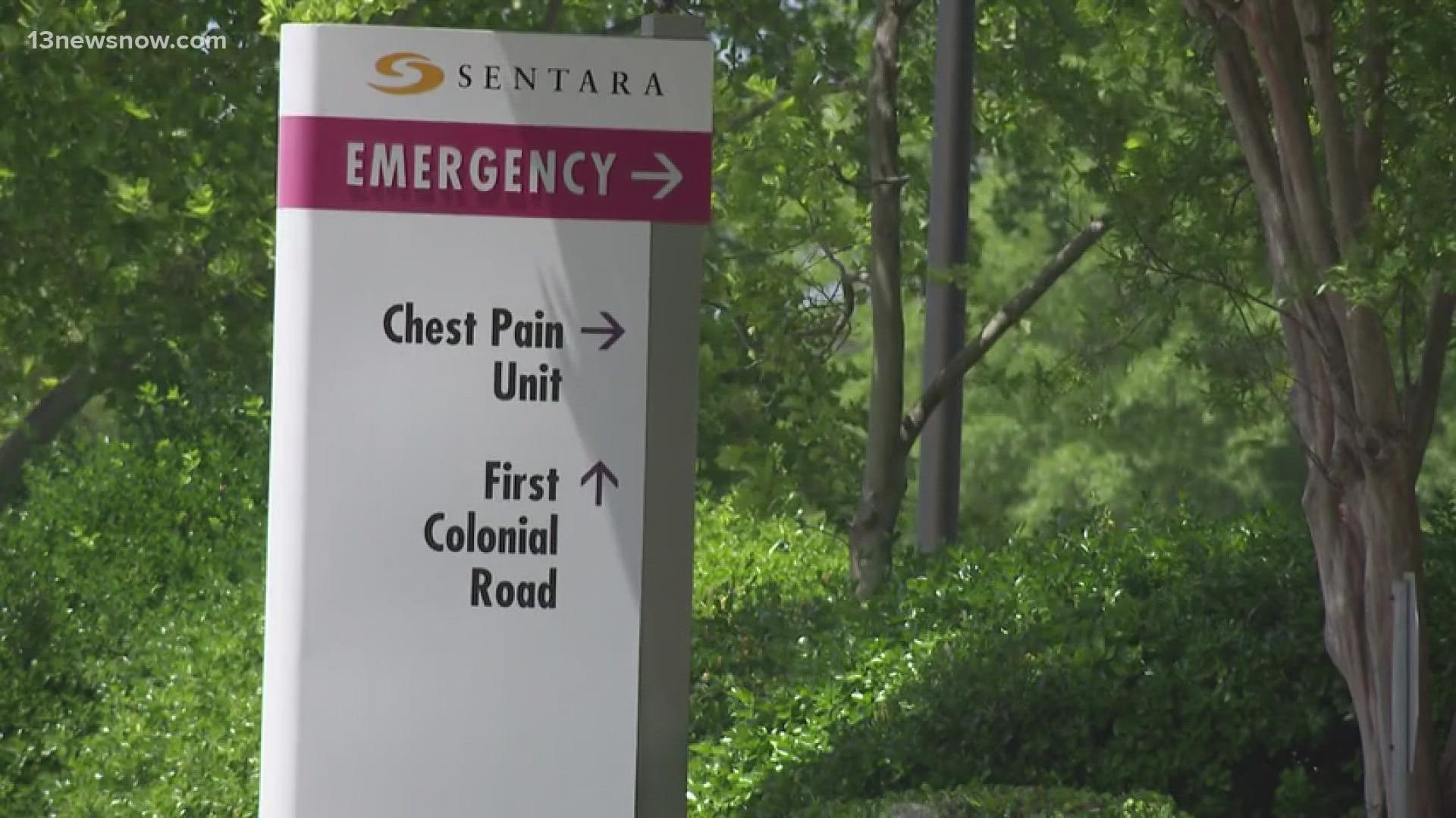The shooting happened at Sentara Virginia Beach General Hospital. There was a struggle between police and someone who was in custody.