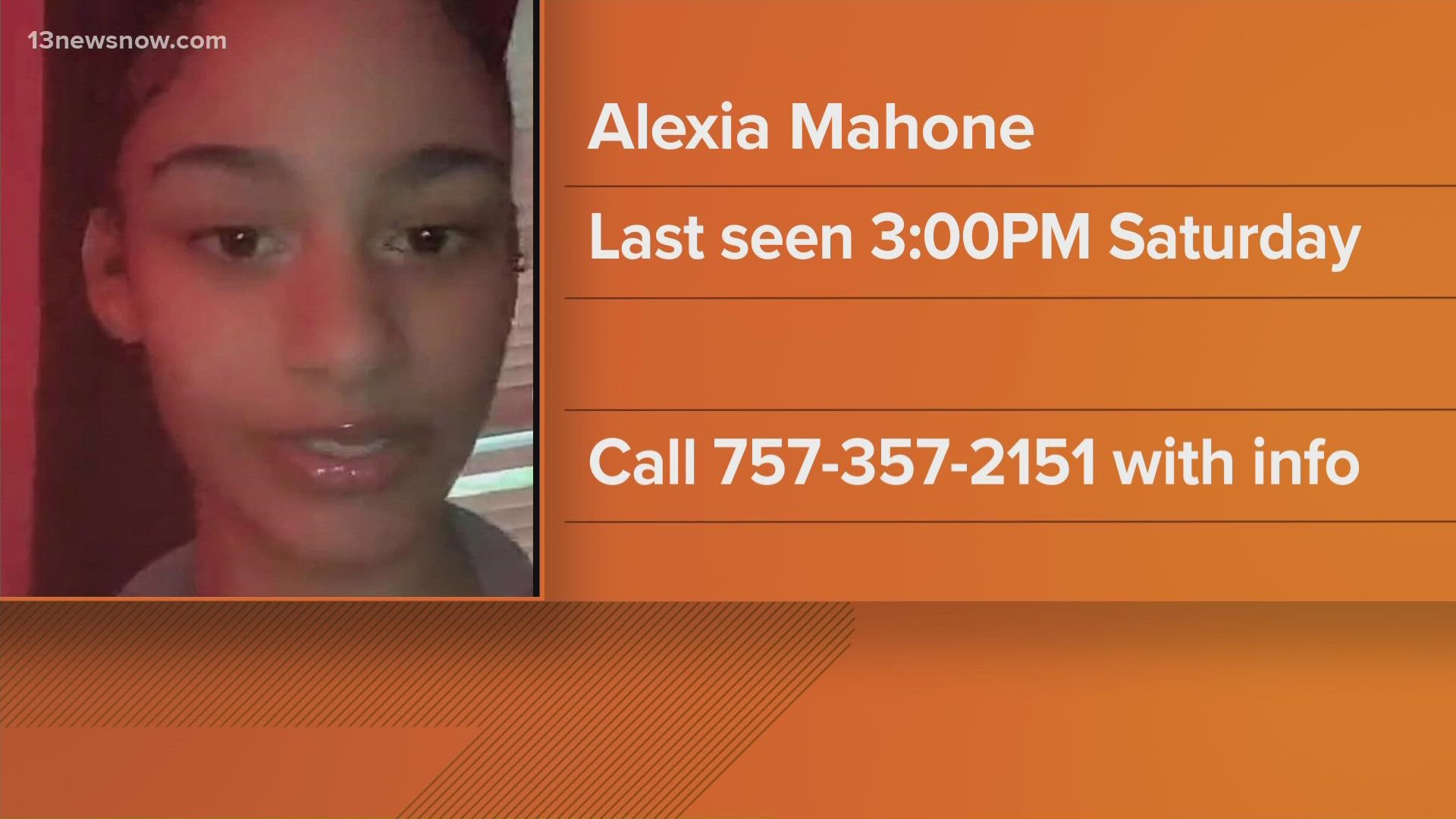Alexis "Lexi" Mahone was last seen on August 6. If you know where she may be, call the police.