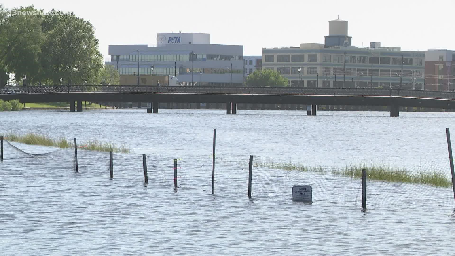 The rising water could cause some serious traffic problems in the next few days.