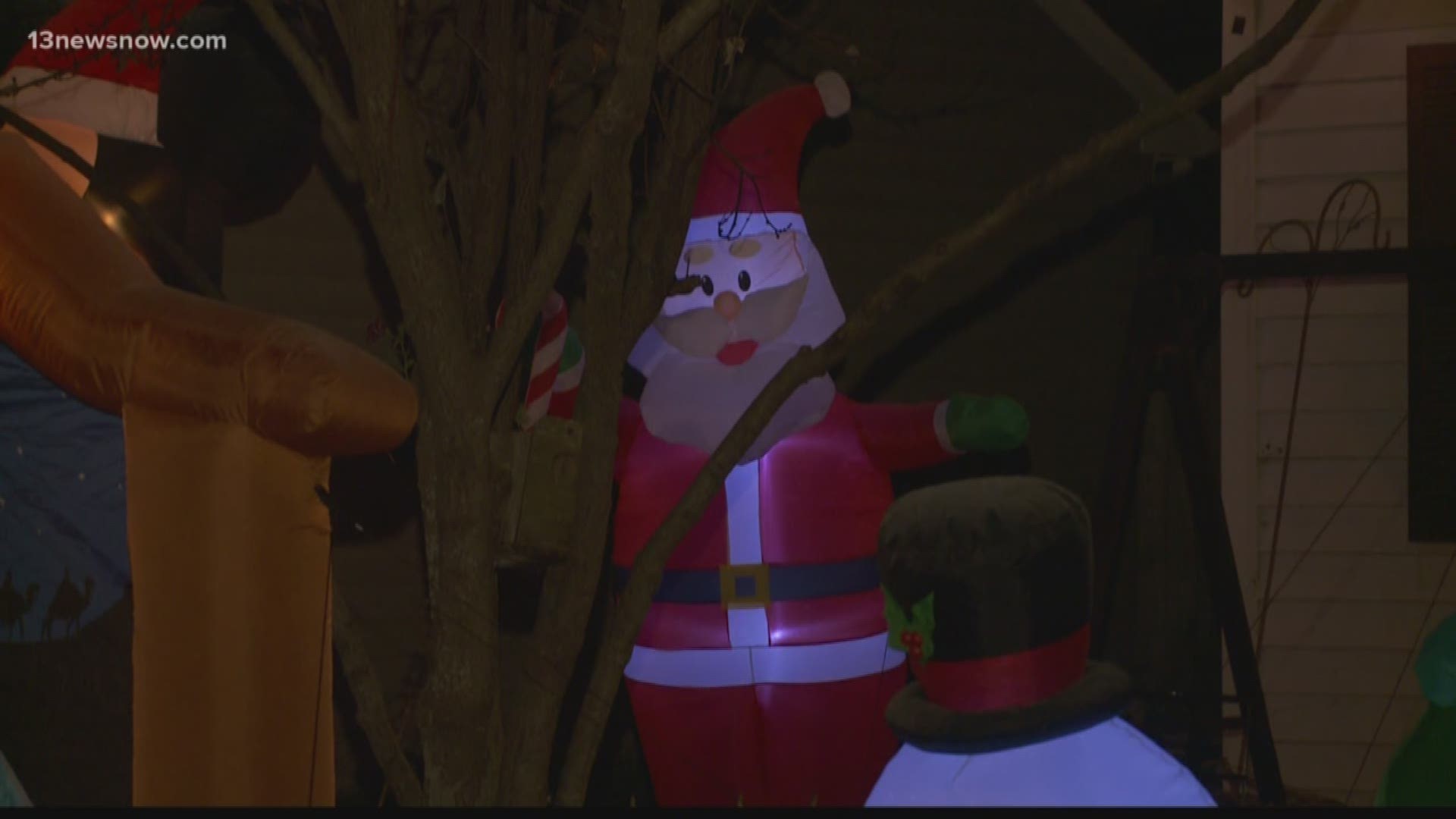 Slashed Inflatables Neighborhood finds justice after Christmas inflatables slashed ...
