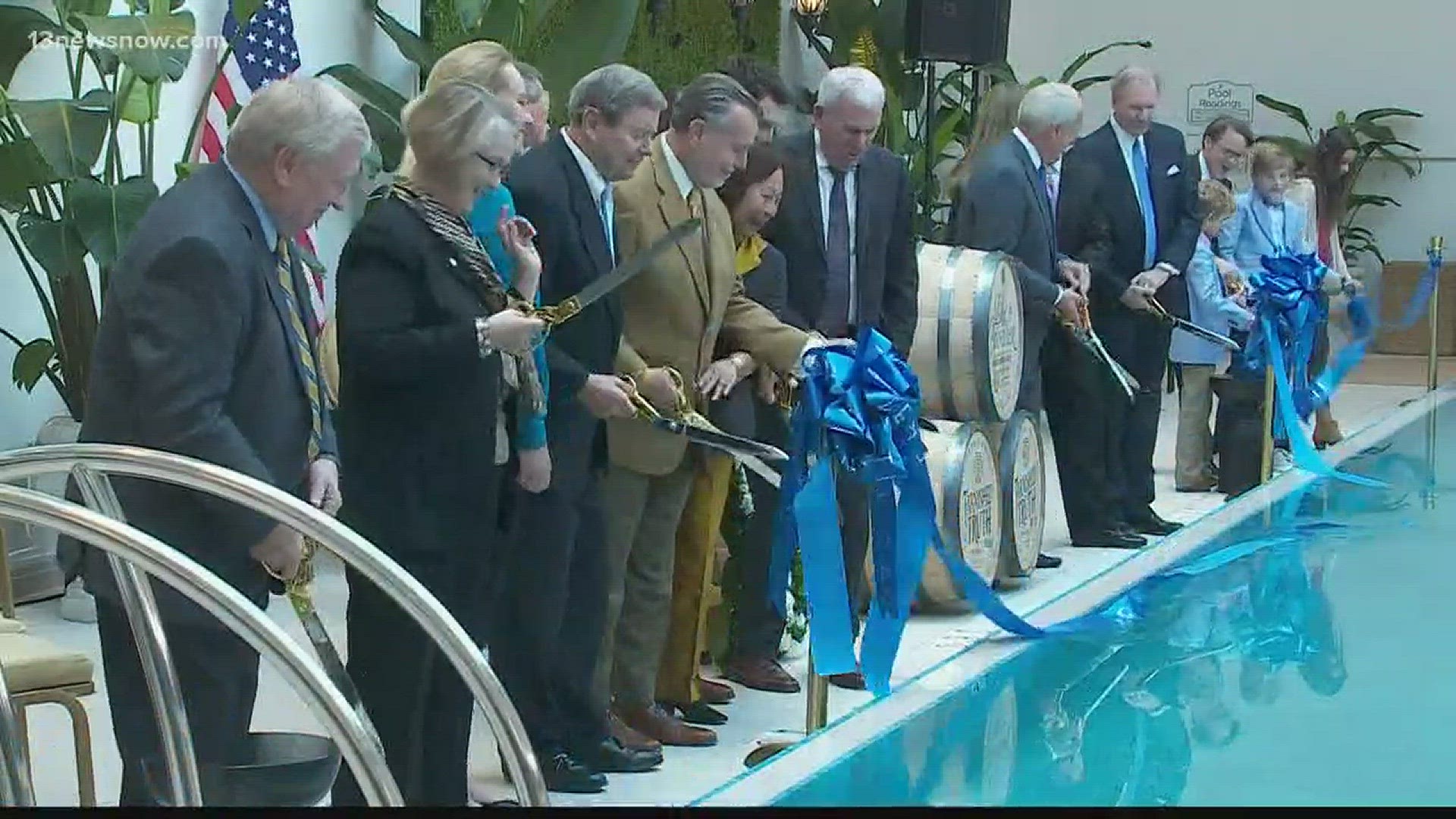 The ribbon is cut on the Oceanfront's crown jewel.