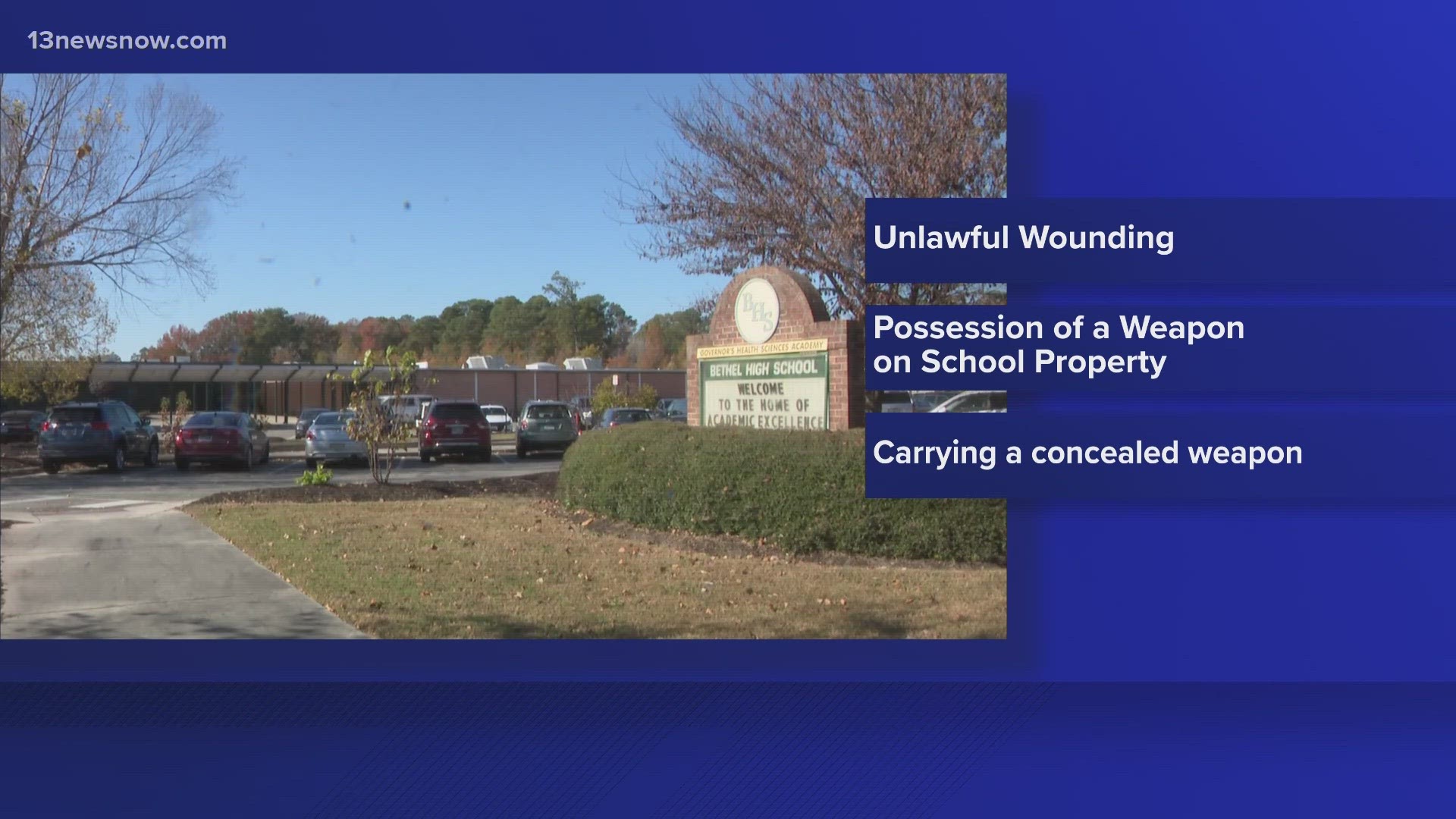 School officials said the student with the box cutter was immediately apprehended and the school did not need to go into lockdown.