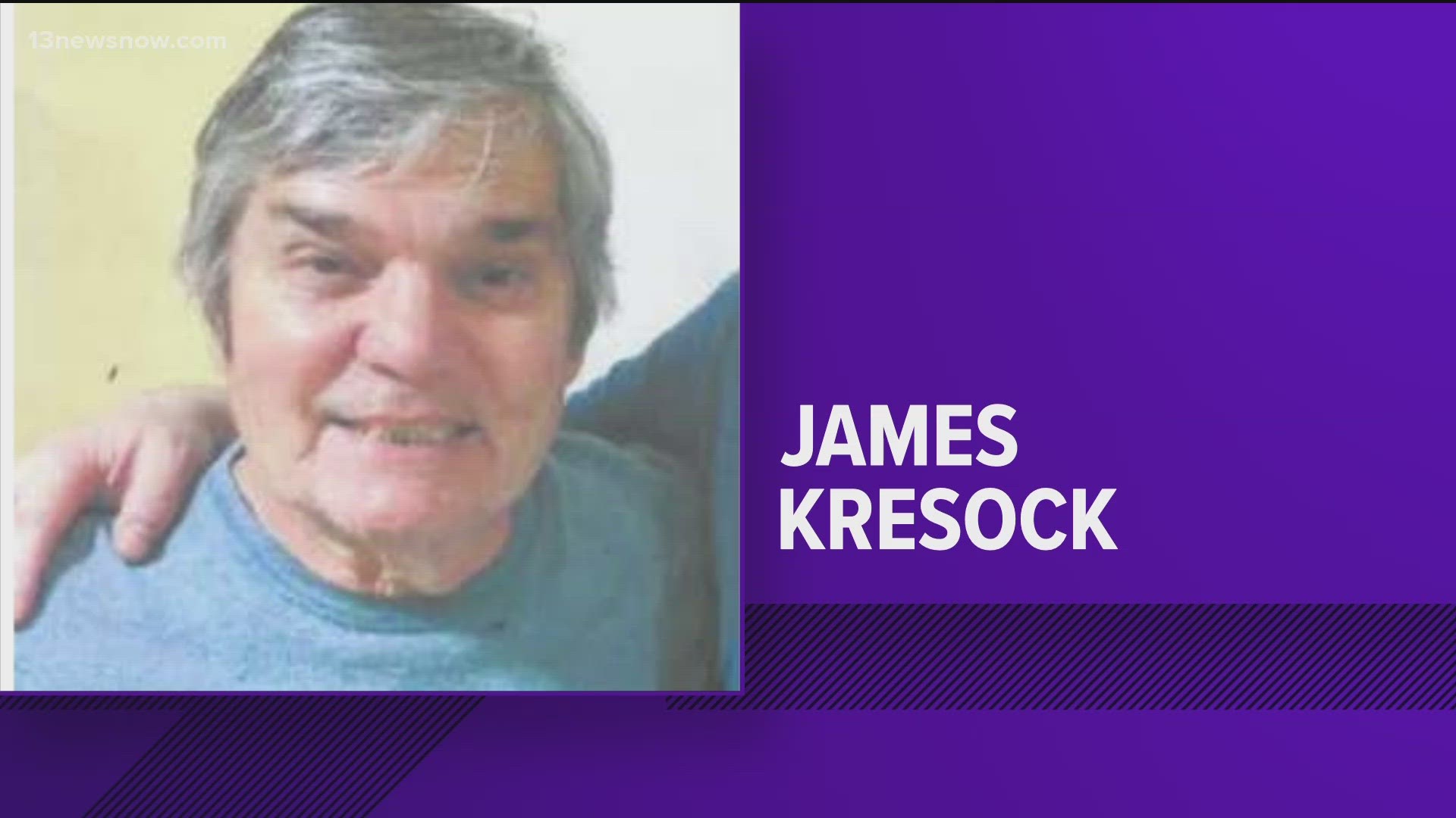 James Kresock is known to take extremely long walks of up to 10 miles. Police say no one has seen him since he left his home on foot on Wednesday morning.