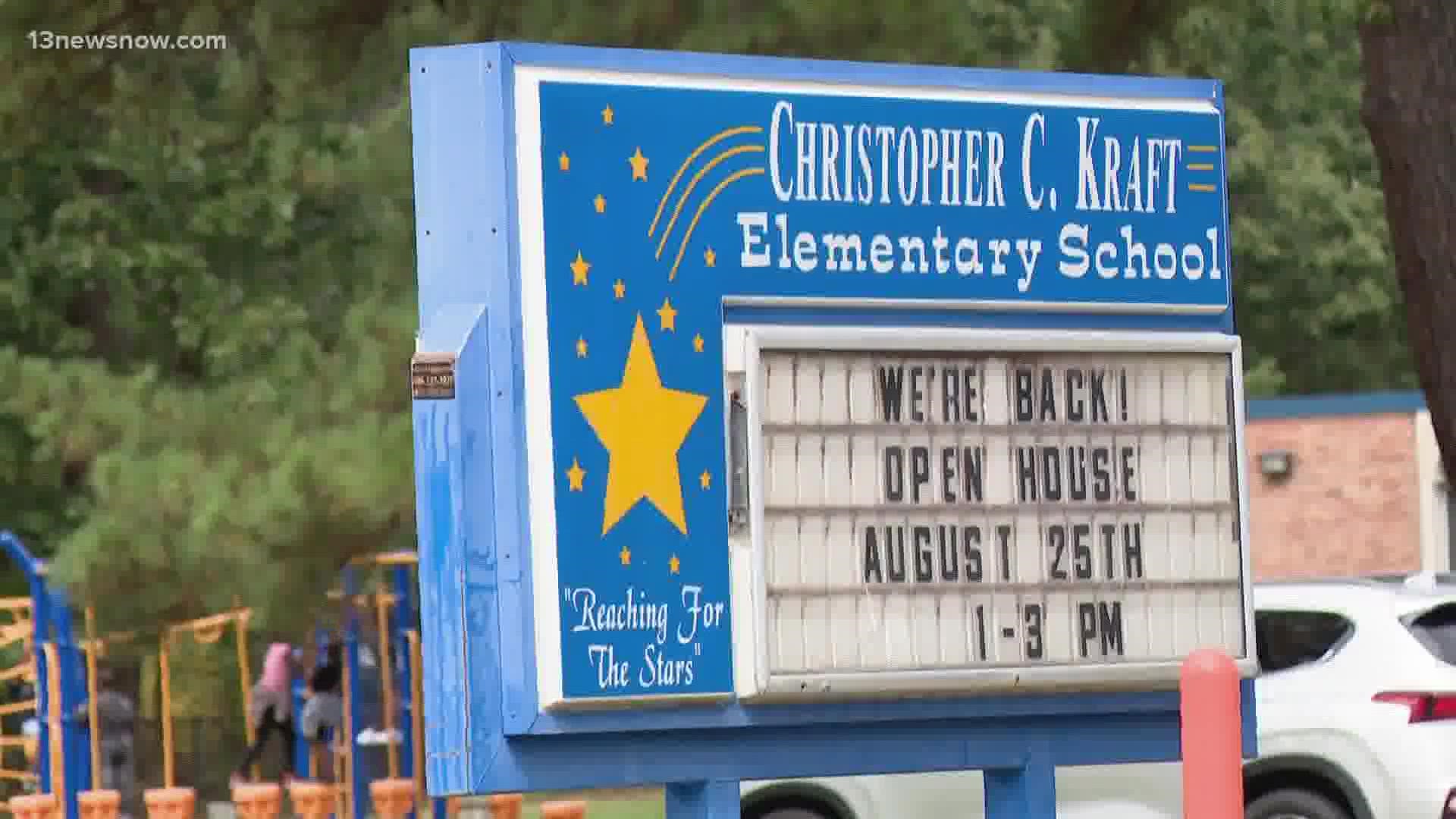 Hampton police said they caught four young girls vandalizing Christopher C. Kraft Elementary School. They ranged in ages 7 to 12.