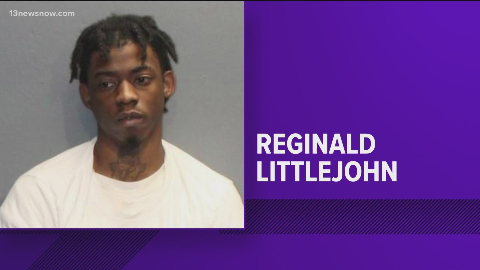 The Hampton Police Division said Reginald Littlejohn is charged with the murder of 24-year-old Tahjaquan Littlejohn back on March 9.