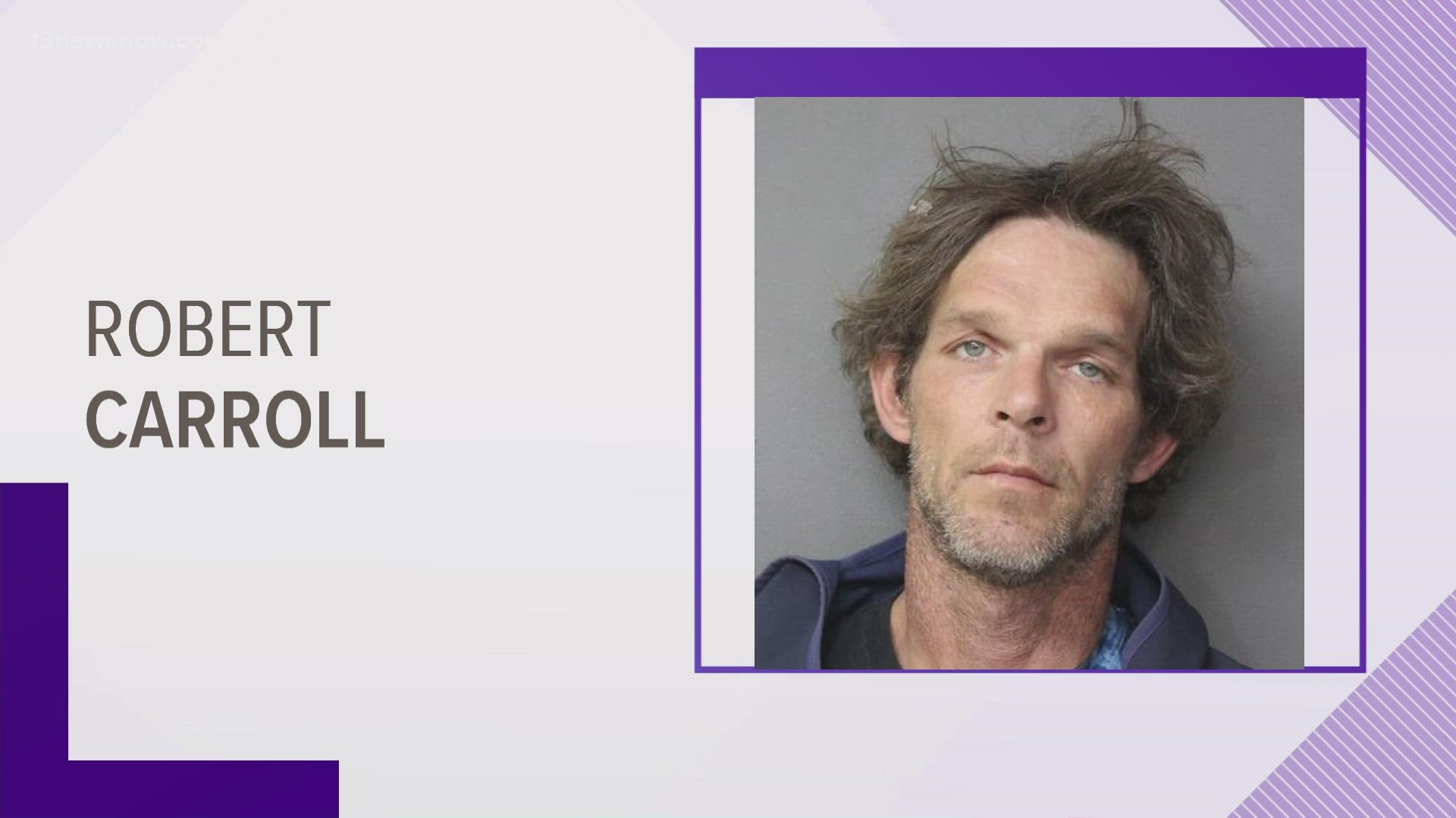 A judge sentenced Robert Carroll to 12 years after he pleaded guilty to malicious wounding, strangulation and concealing a body.