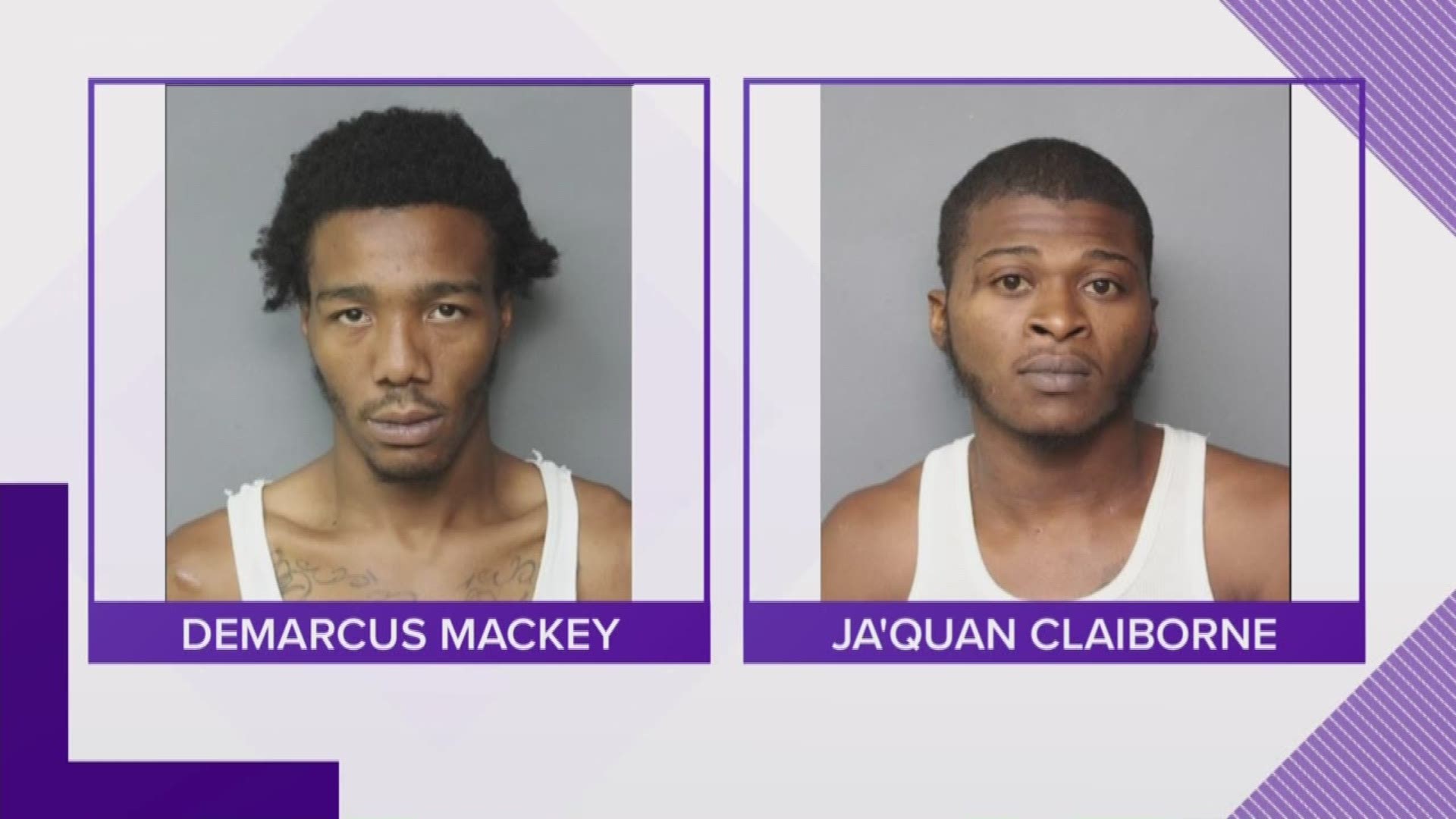 Demarcus Mackey and Ja'quan Claiborne were arrested for a shooting in Norfolk on Keller Avenue that injured a woman and killed a man. Both men face second-degree murder charges.