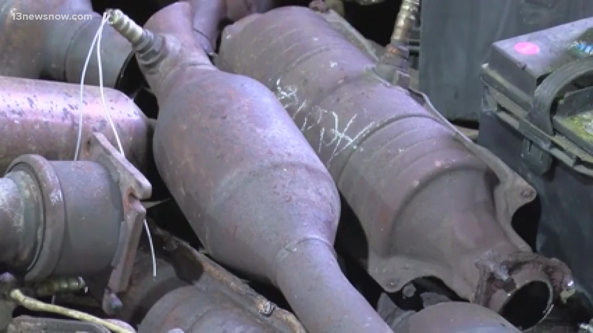 Catalytic converter thefts have exploded within the last year due to the value of materials within.