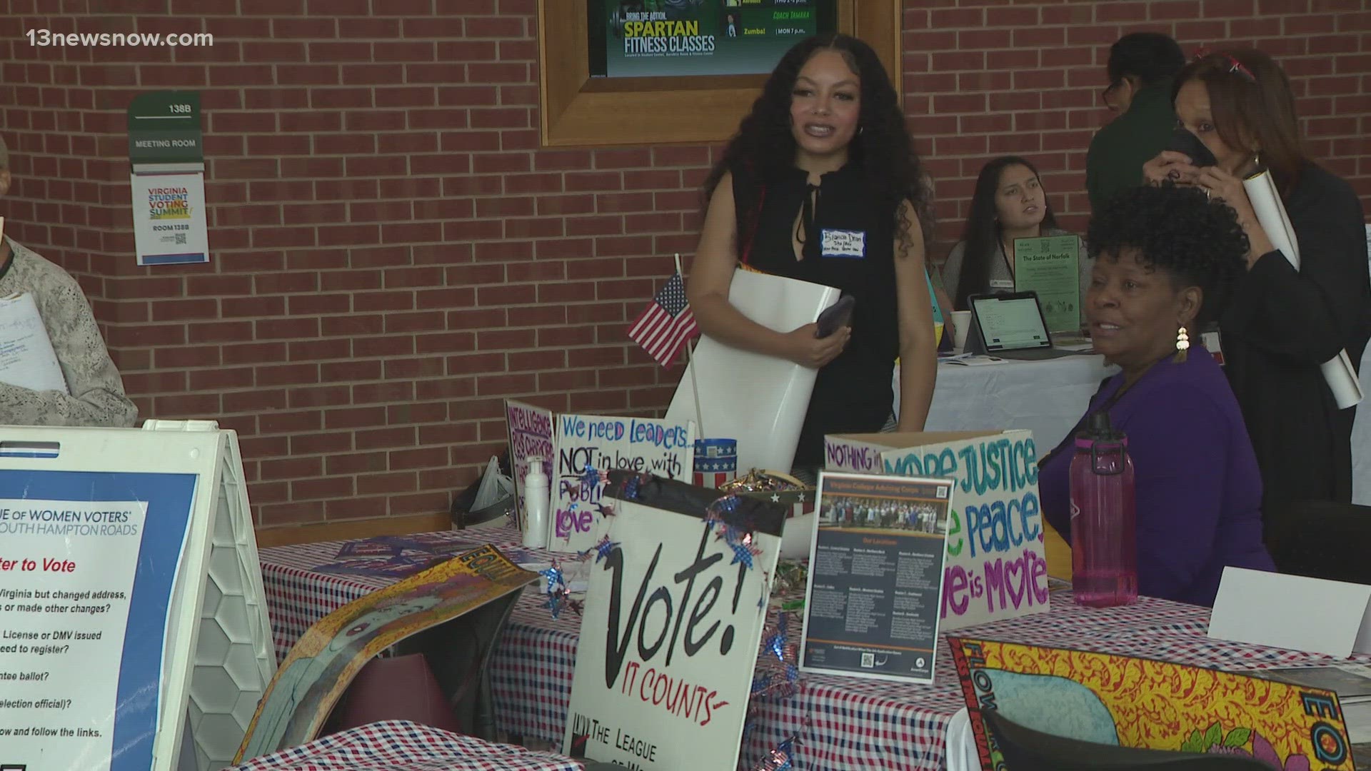 Hundreds of students came to learn more about voter registration and the power of their vote.