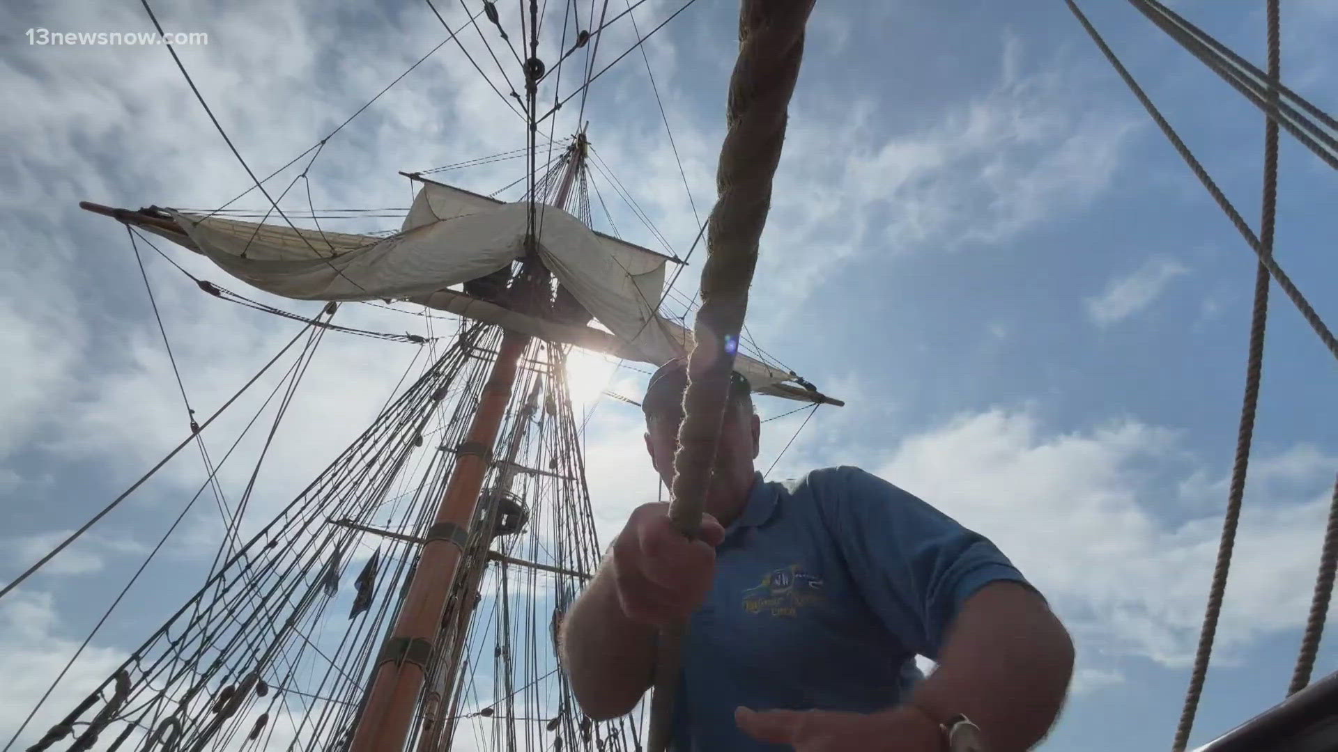 The Tall Ship of Delaware, Kalmar Nyckel, made an appearance at Norfolk's Harborfest 2025.