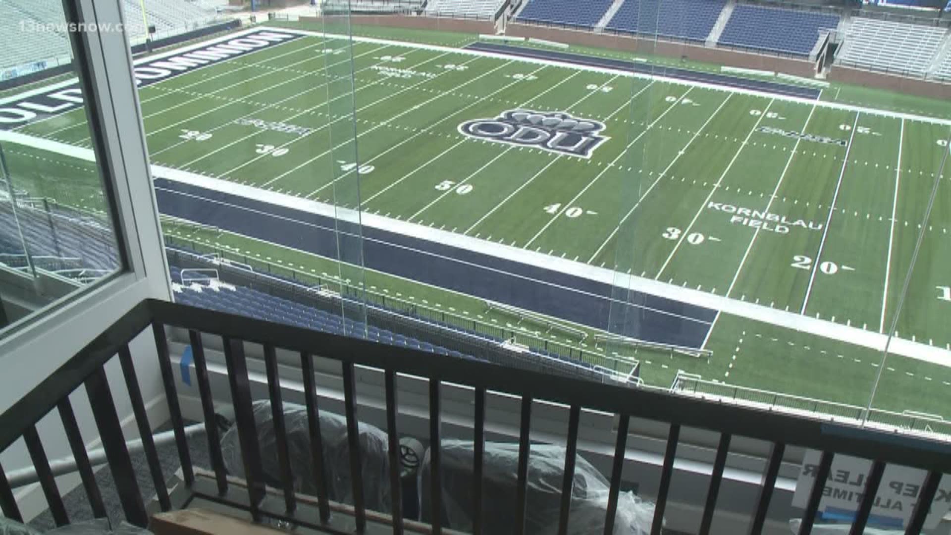 Football season is right around the corner, and construction crews are putting the final touches on Old Dominion University’s stadium. Construction teams are still working, painting and installing fixtures, but Associate AD Greg Smith said although there’s still work to do, the stadium will be ready to kick off the season on August 31st.