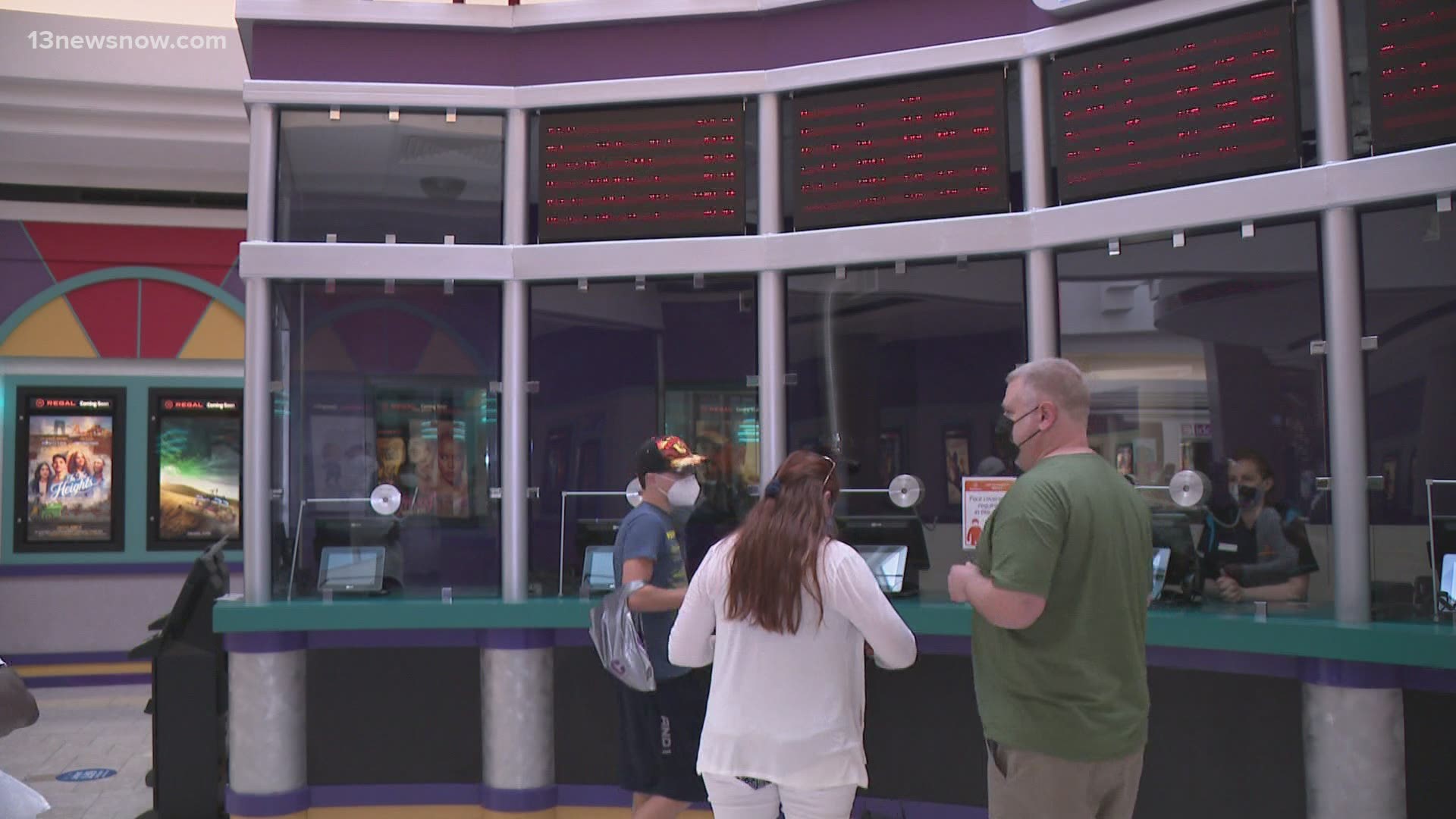 Local Regal Cinemas welcomed back customers for the first time in many months.